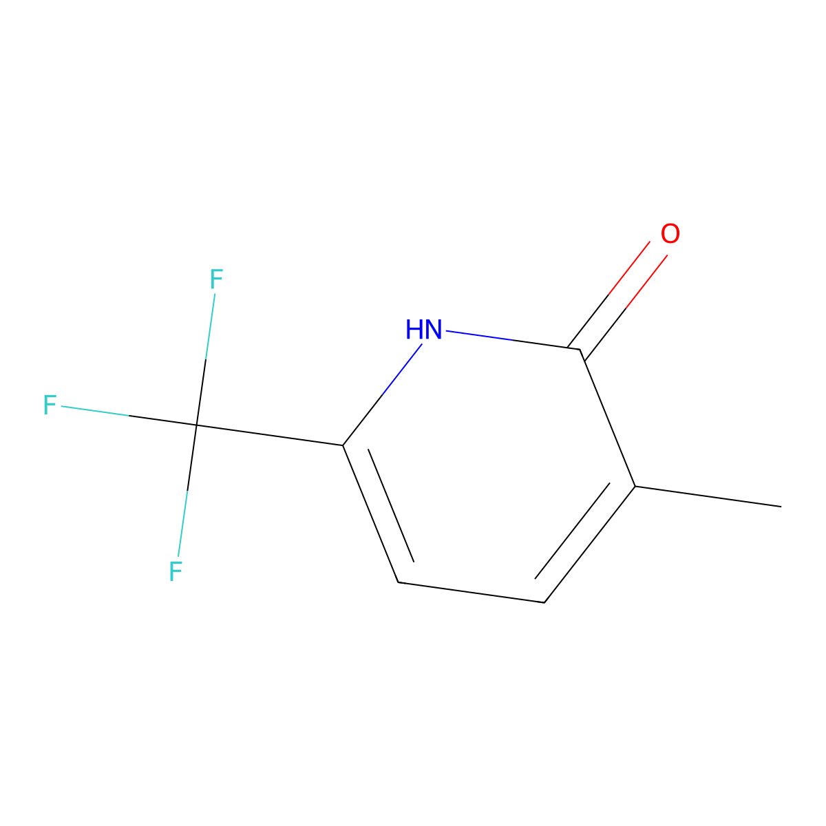 3-Methyl-6-(trifluoromethyl)-1,2-dihydropyridin-2-one molecular structure, CAS 1935619-74-1