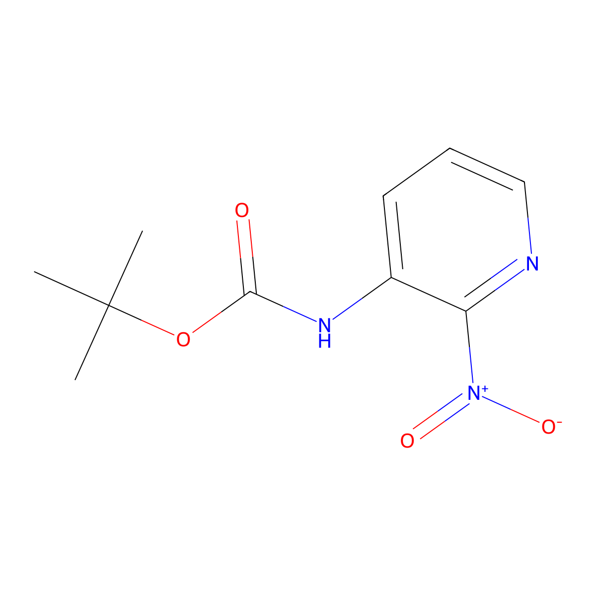 tert-Butyl (2-nitropyridin-3-yl)carbamate molecular structure, CAS 1935620-08-8