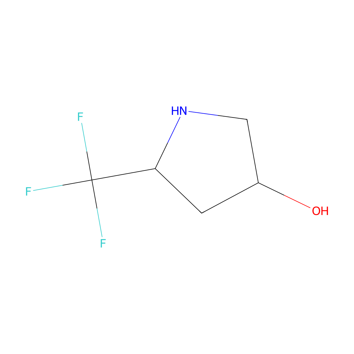 5-(Trifluoromethyl)pyrrolidin-3-ol molecular structure, CAS 1935637-62-9