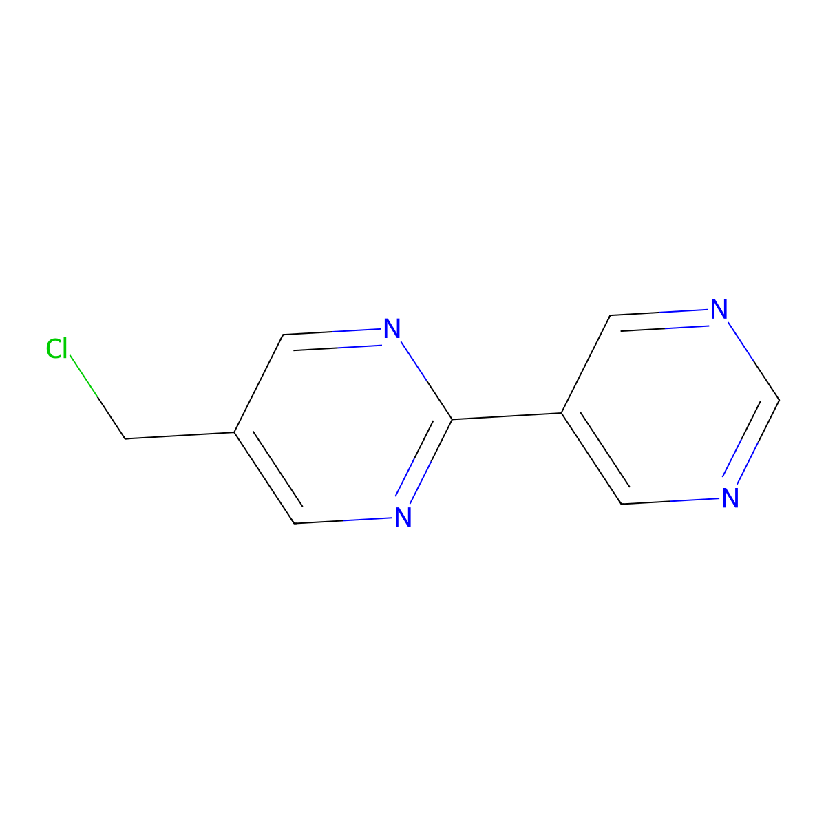 5-(Chloromethyl)-2,5'-bipyrimidine molecular structure, CAS 1935639-29-4