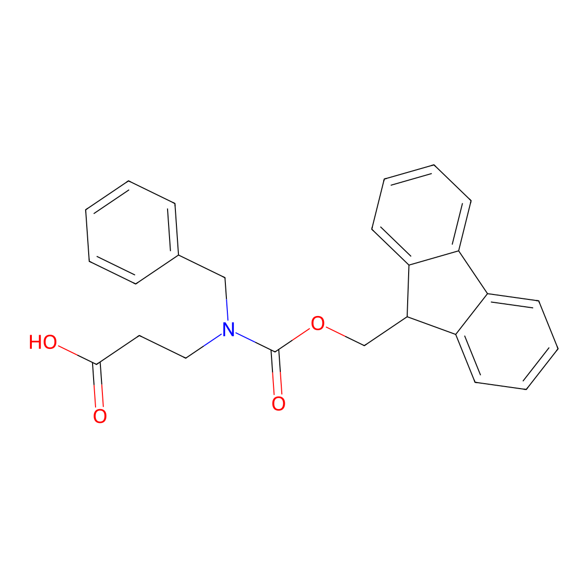 3-[benzyl({[(9H-fluoren-9-yl)methoxy]carbonyl})amino]propanoic acid molecular structure, CAS 1935651-78-7