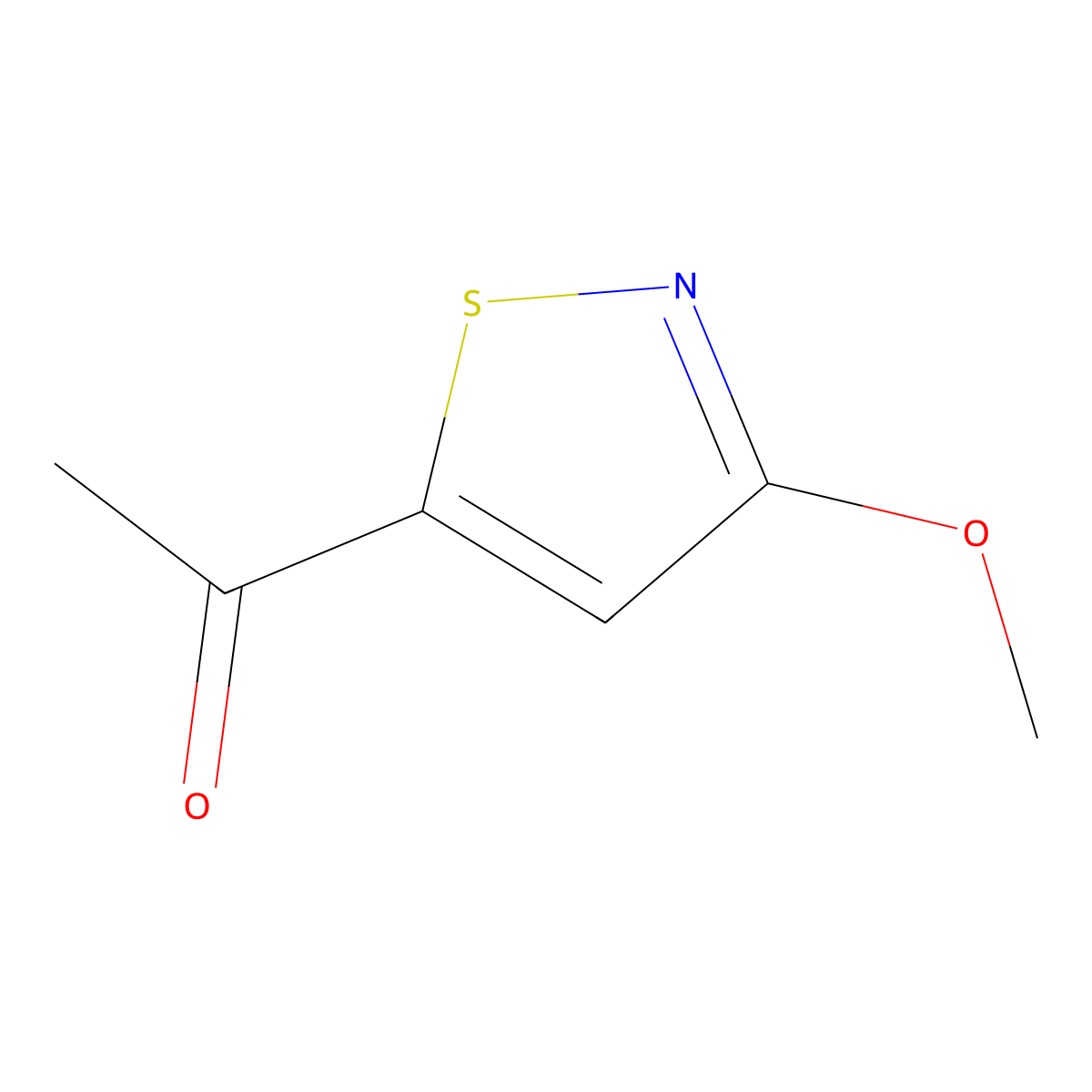 1-(3-Methoxy-1,2-thiazol-5-yl)ethan-1-one molecular structure, CAS 1935654-61-7
