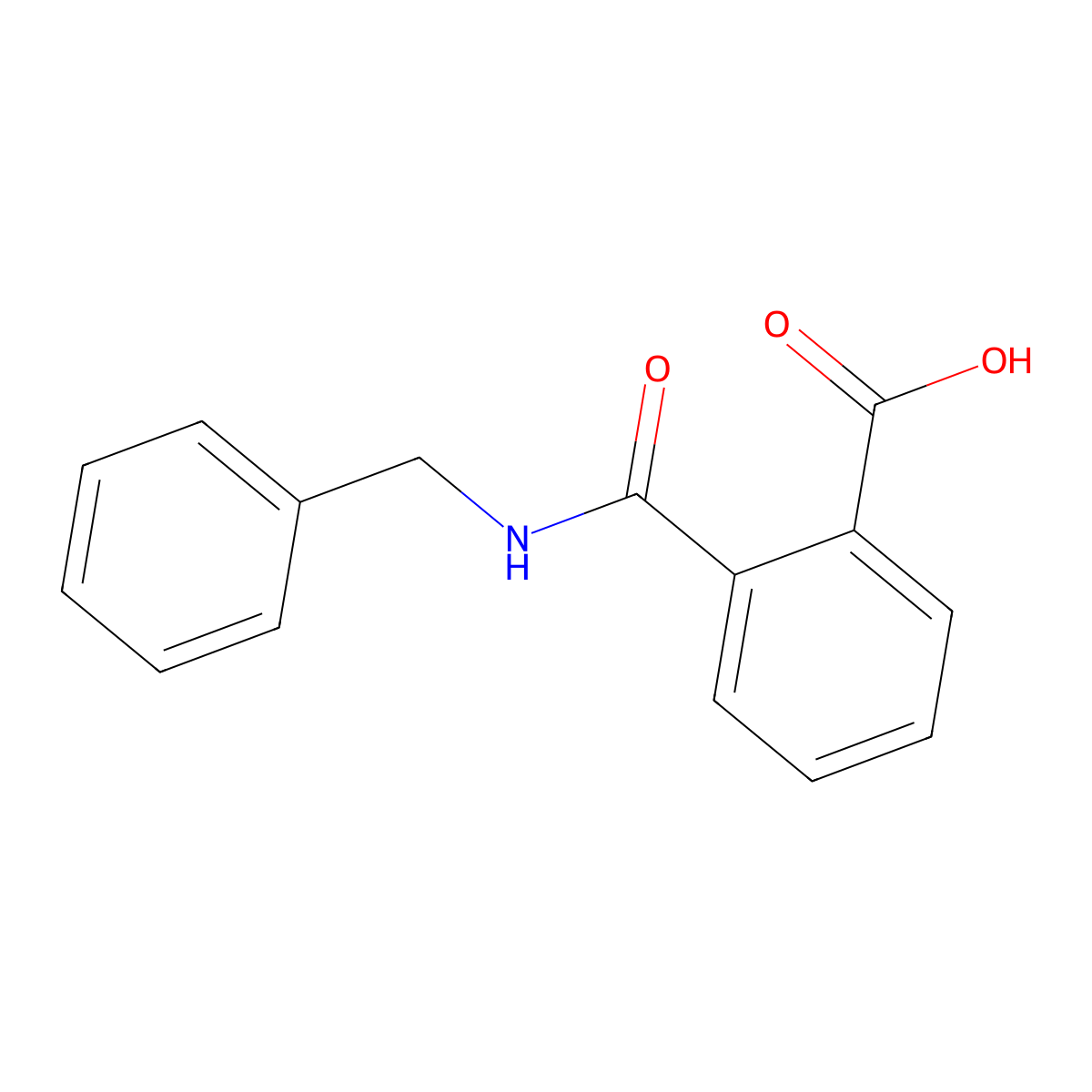 2-(Benzylcarbamoyl)benzoic acid molecular structure, CAS 19357-07-4