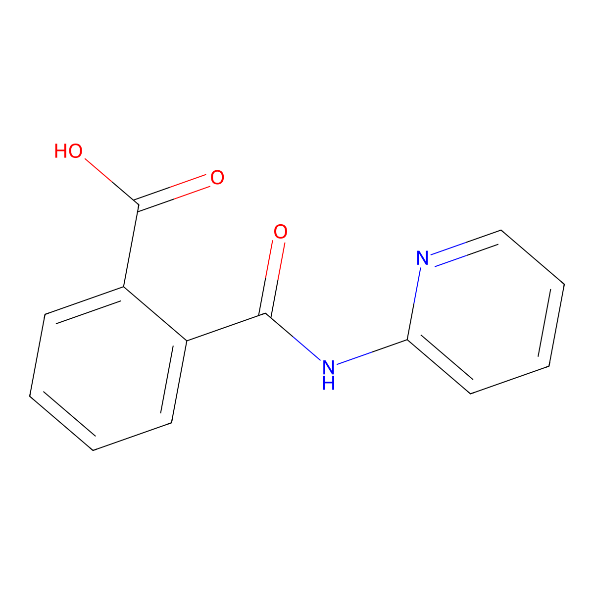 2-[(Pyridin-2-yl)carbamoyl]benzoic acid molecular structure, CAS 19357-10-9