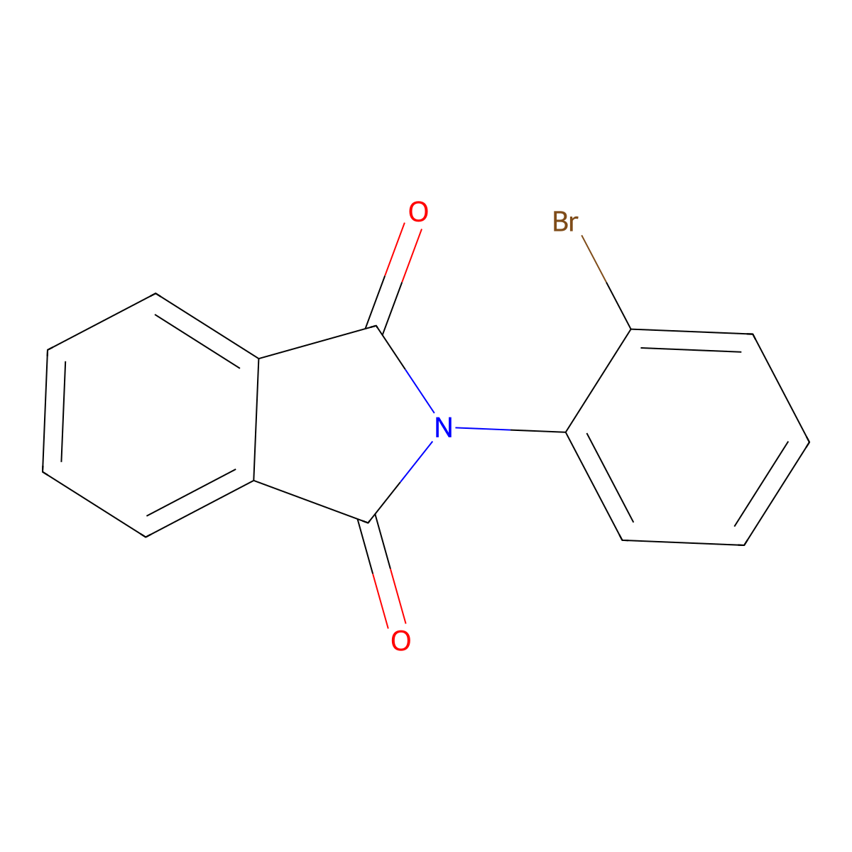 2-(2-Bromophenyl)isoindole-1,3-dione molecular structure, CAS 19357-21-2