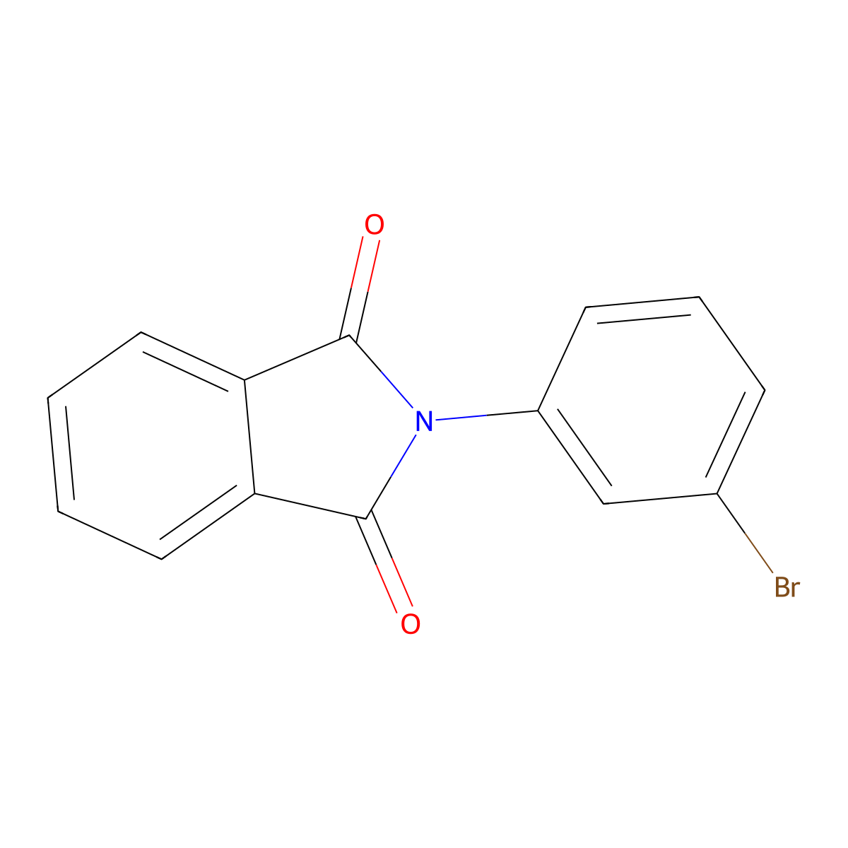 N-(3-Bromophenyl)phthalimide molecular structure, CAS 19357-22-3