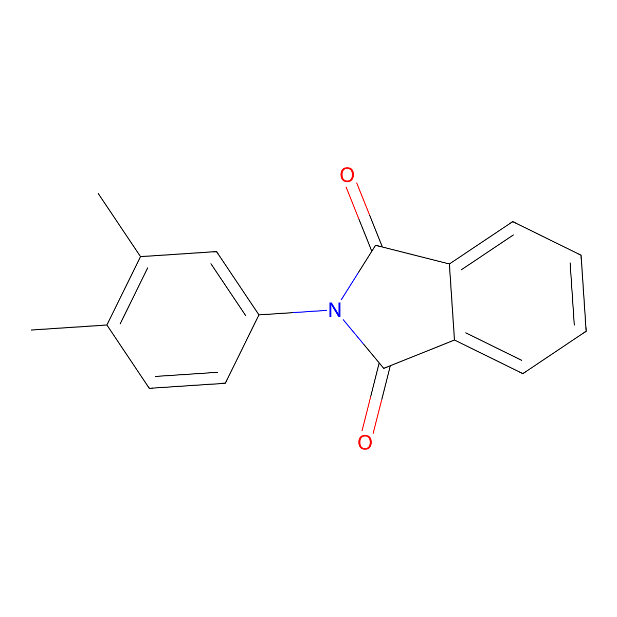 2-(3,4-dimethylphenyl)-1H-isoindole-1,3(2H)-dione molecular structure, CAS 19357-31-4