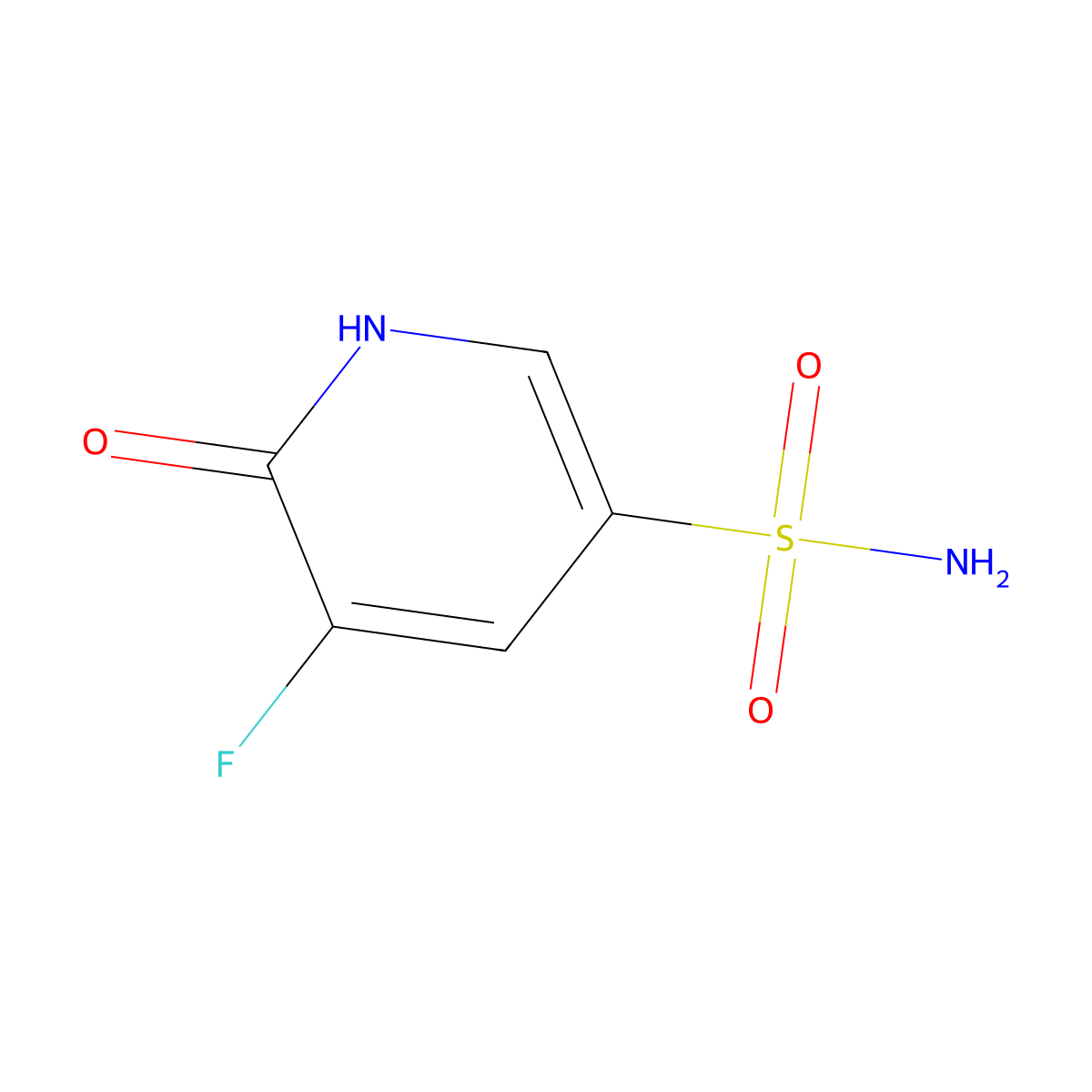 5-Fluoro-6-oxo-1,6-dihydropyridine-3-sulfonamide molecular structure, CAS 1935822-05-1