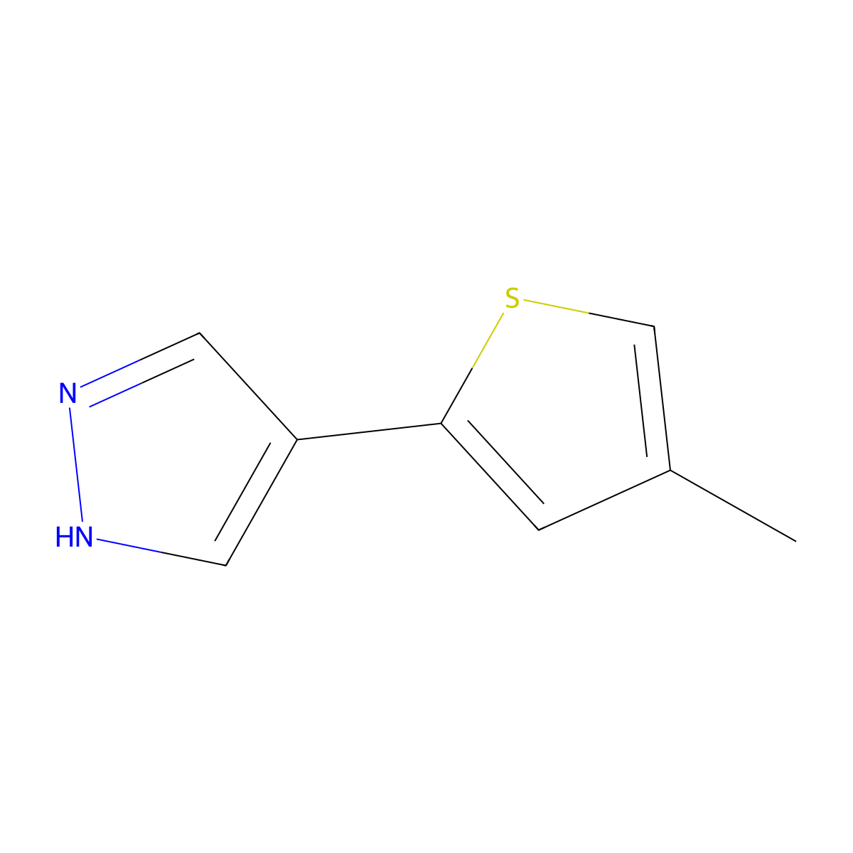 4-(4-Methylthiophen-2-yl)-1h-pyrazole molecular structure, CAS 1935847-04-3