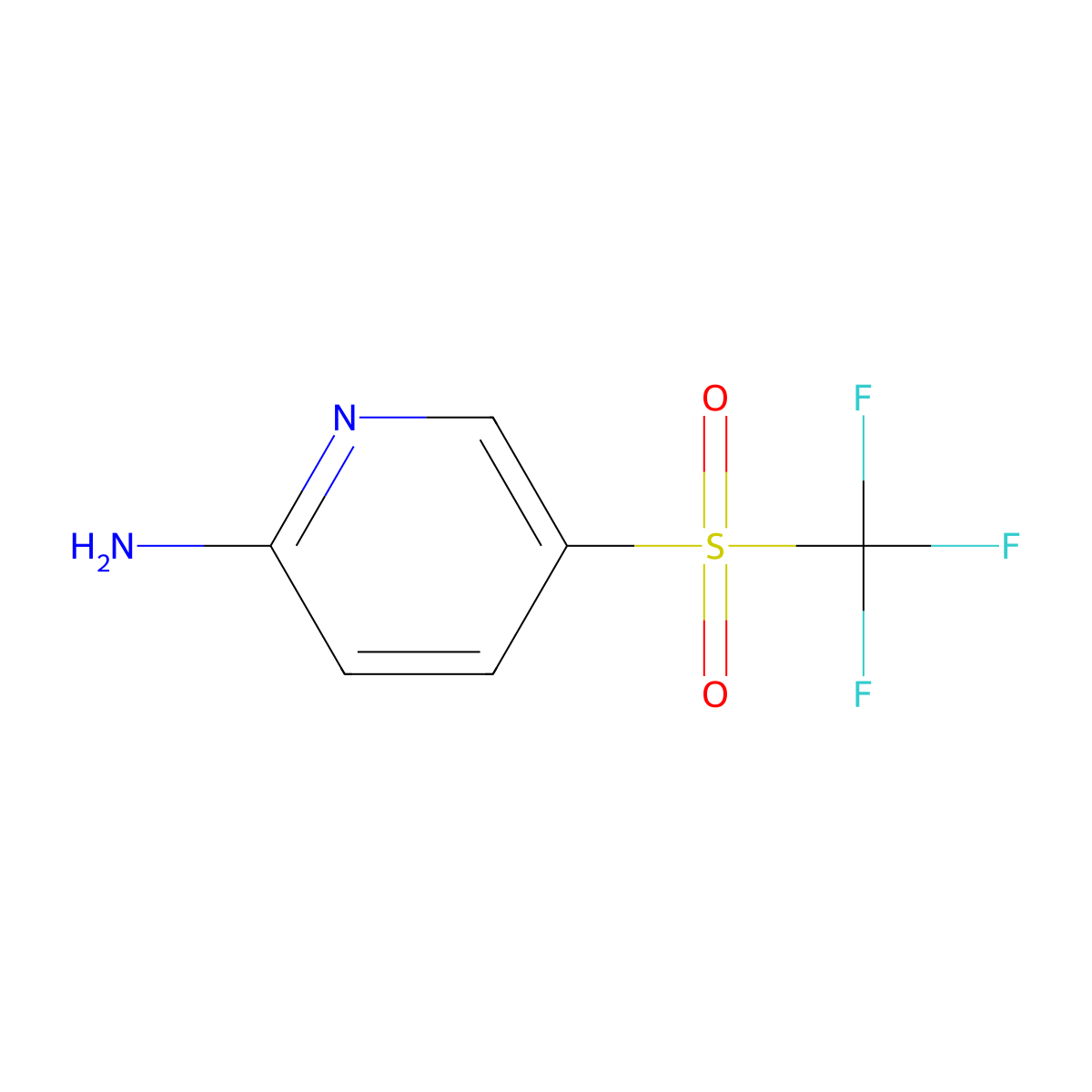5-Trifluoromethanesulfonylpyridin-2-amine molecular structure, CAS 1935891-10-3