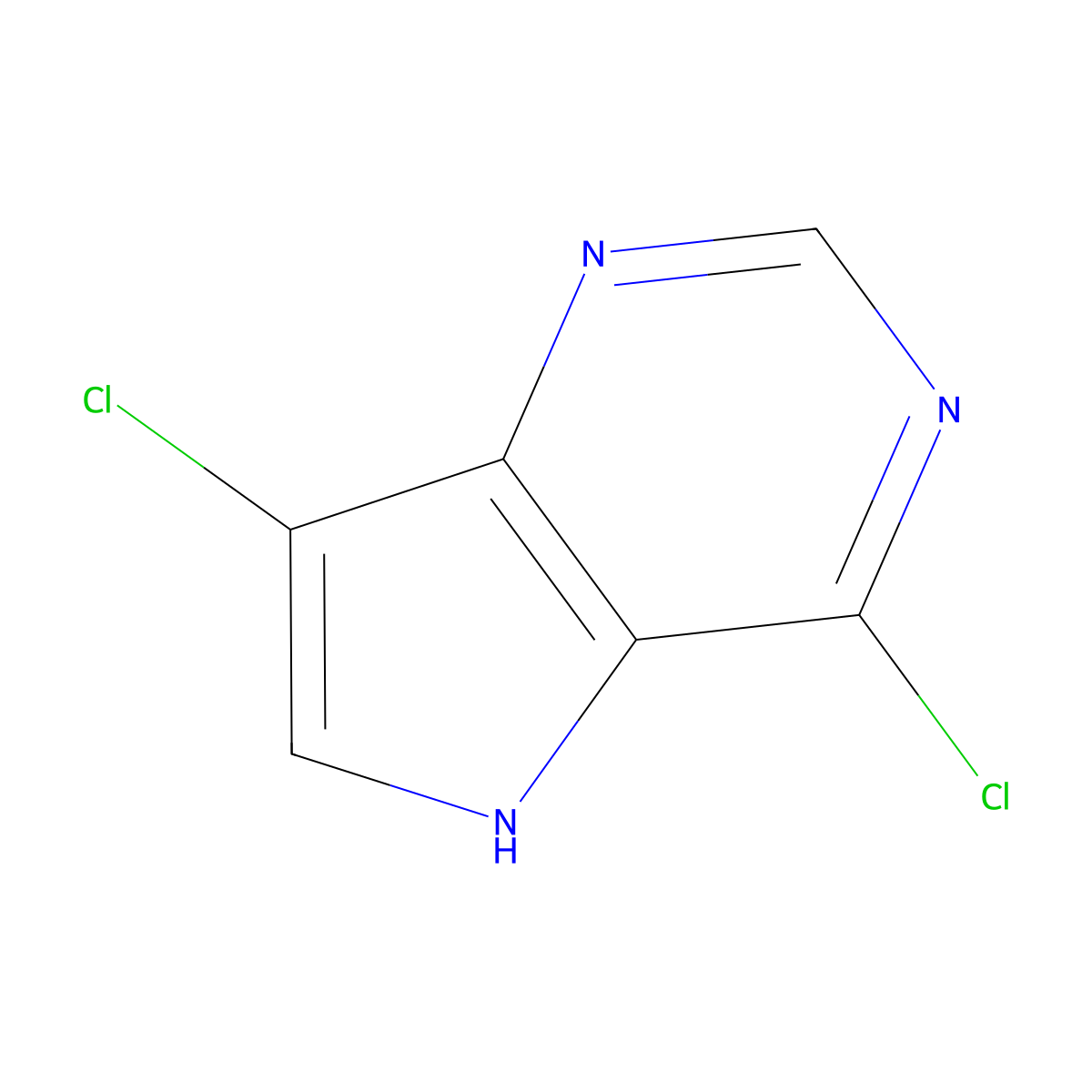 4,7-Dichloro-5H-pyrrolo[3,2-d]pyrimidine molecular structure, CAS 1935891-73-8
