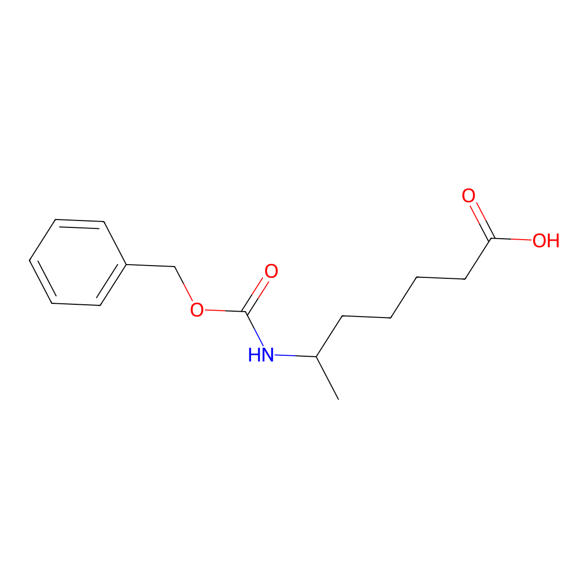 6-{[(Benzyloxy)carbonyl]amino}heptanoic acid molecular structure, CAS 1935897-83-8