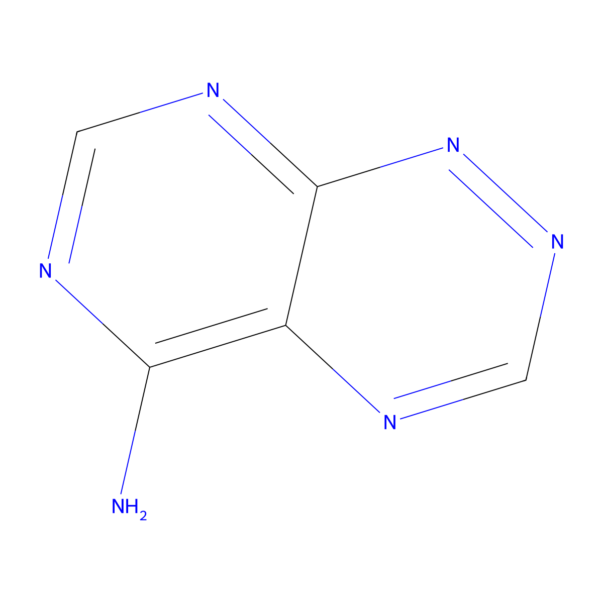 Pyrimido(5,4-e)(1,2,4)triazin-5-amine molecular structure, CAS 19359-15-0