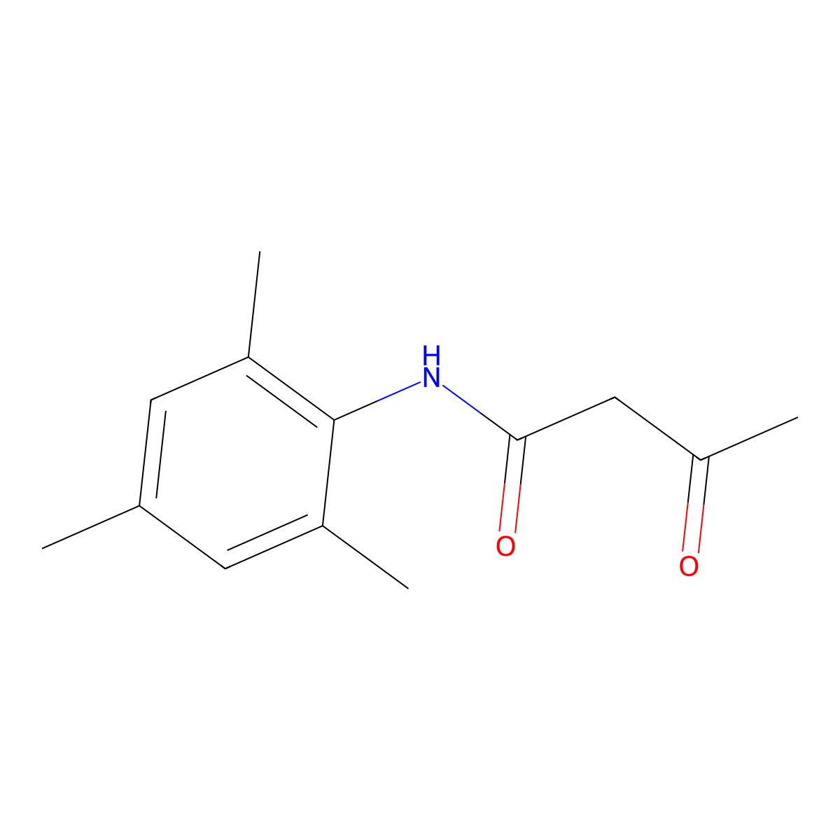 N-Mesityl-3-oxobutanamide molecular structure, CAS 19359-16-1