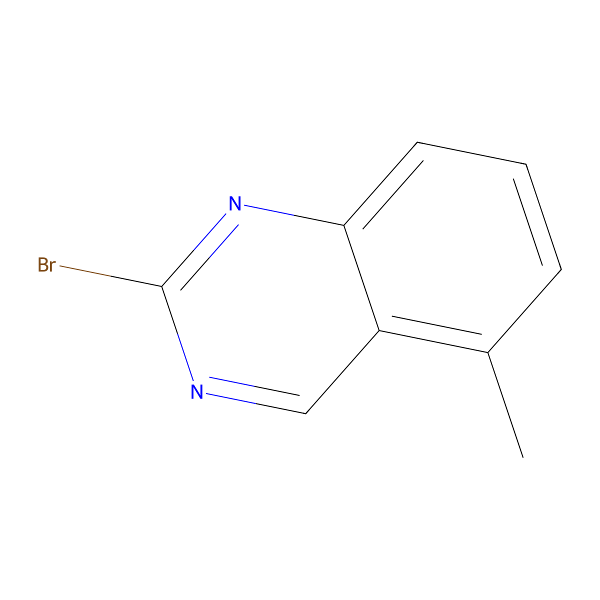 2-Bromo-5-methylquinazoline molecular structure, CAS 1935903-24-4