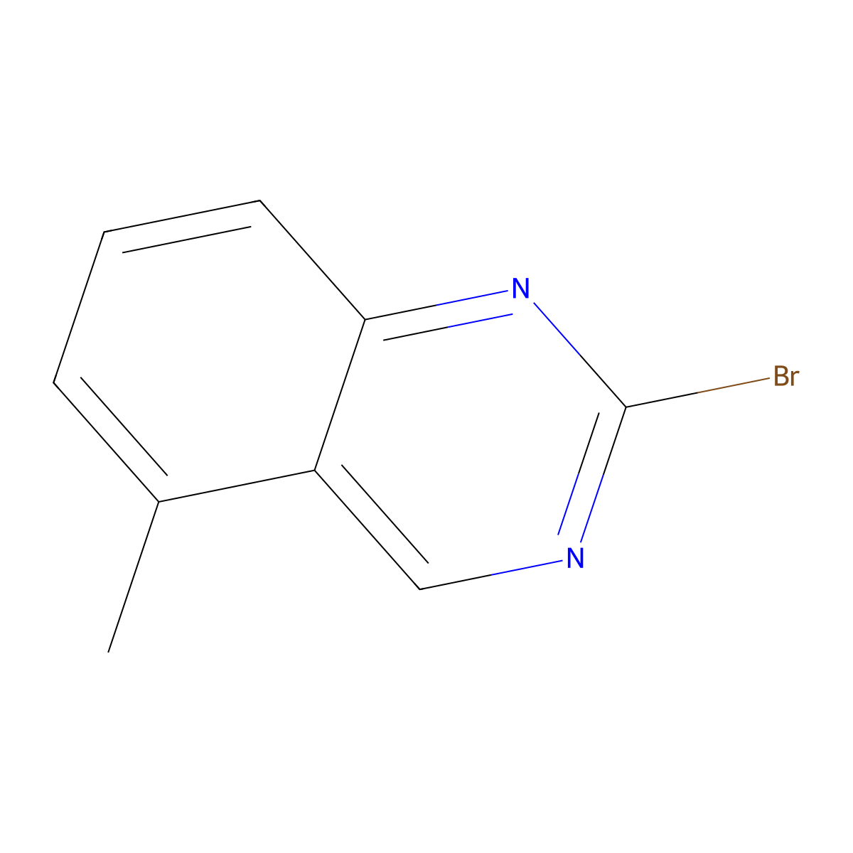 2-Bromo-5-methylquinazoline molecular structure, CAS 1935903-24-4
