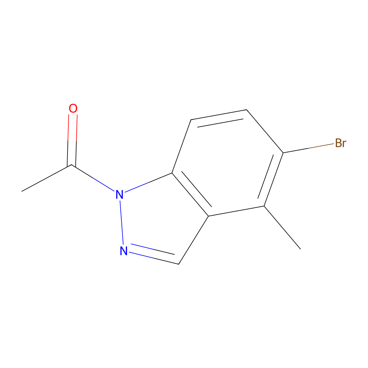 1-(5-Bromo-4-methylindazol-1-yl)ethan-1-one molecular structure, CAS 1935905-19-3