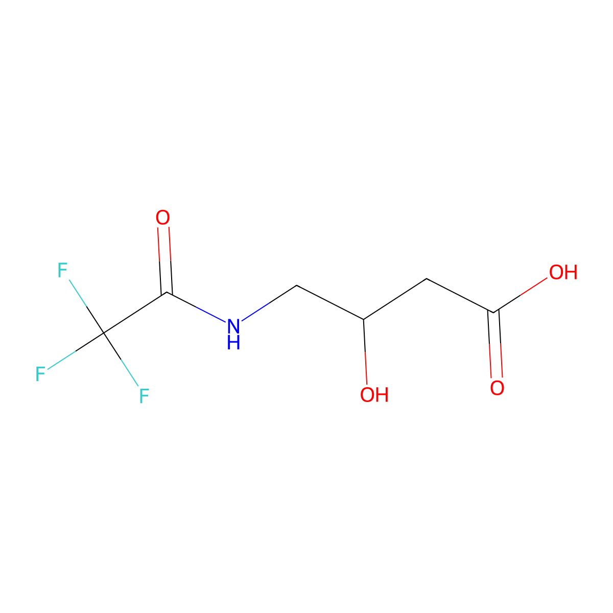 3-Hydroxy-4-(trifluoroacetamido)butanoic acid molecular structure, CAS 1935906-30-1