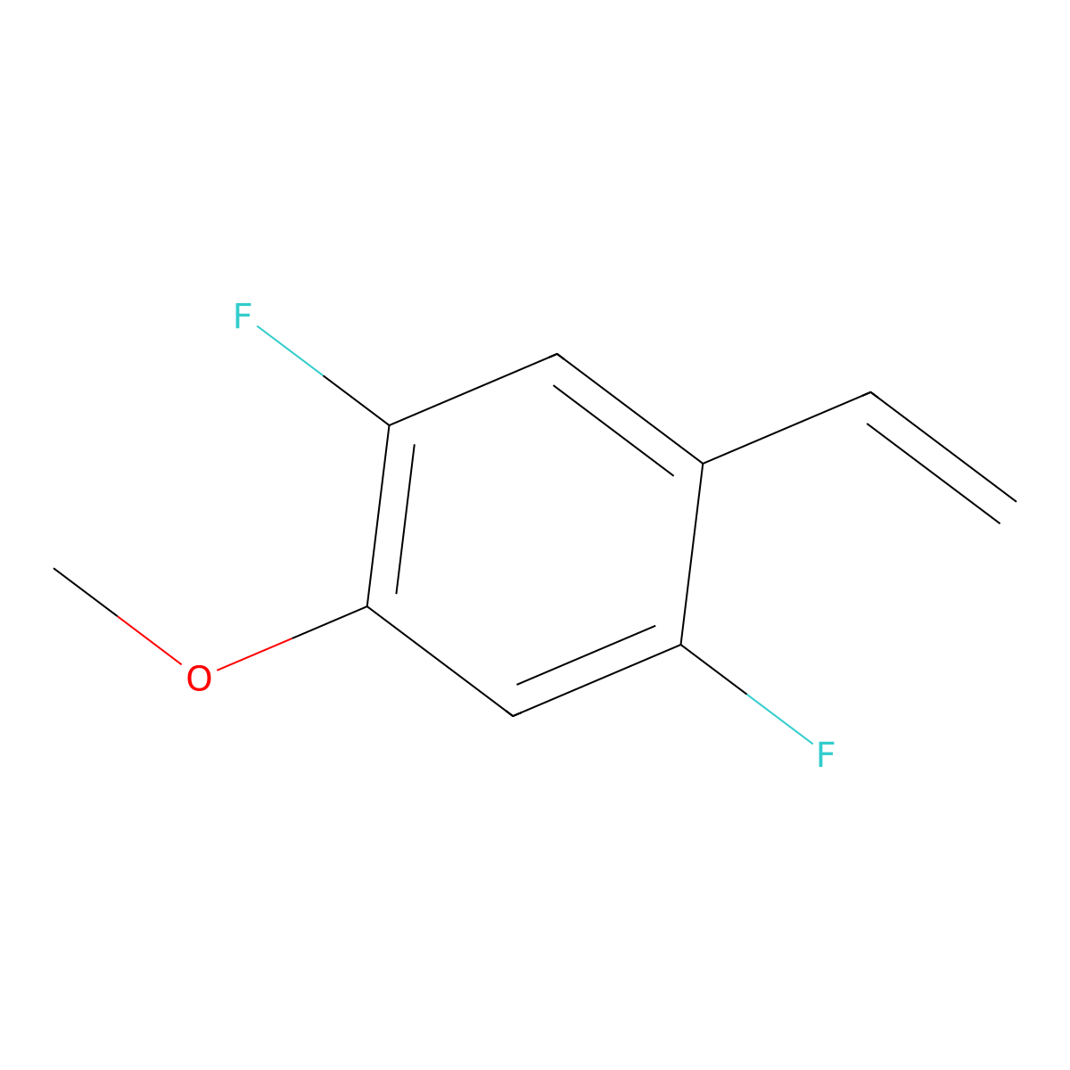1,4-Difluoro-2-methoxy-5-vinylbenzene molecular structure, CAS 1935910-08-9