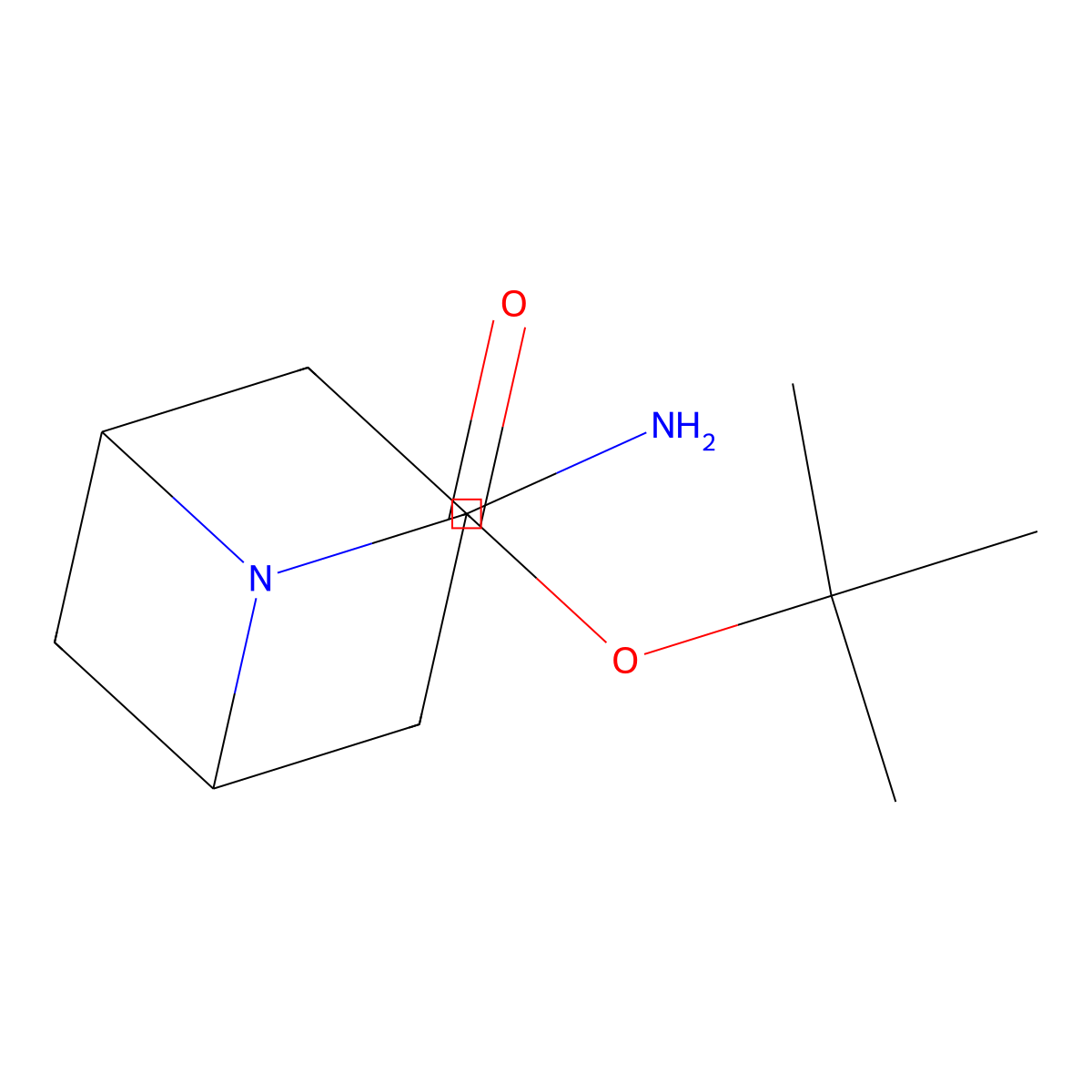 Tert-butyl 3-amino-6-azabicyclo(3.1.1)heptane-6-carboxylate molecular structure, CAS 1935913-90-8