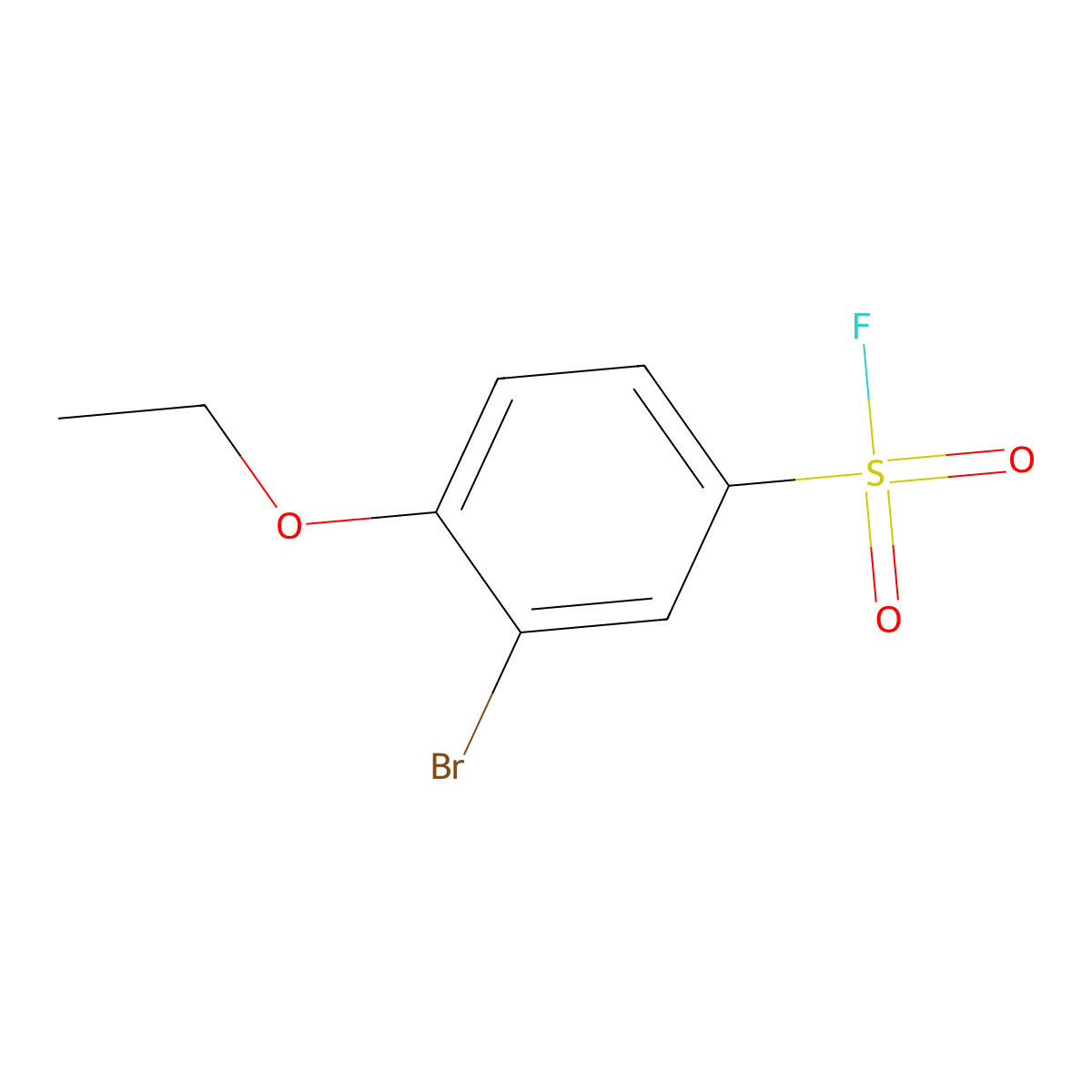 3-Bromo-4-ethoxybenzene-1-sulfonyl fluoride molecular structure, CAS 1935915-92-6
