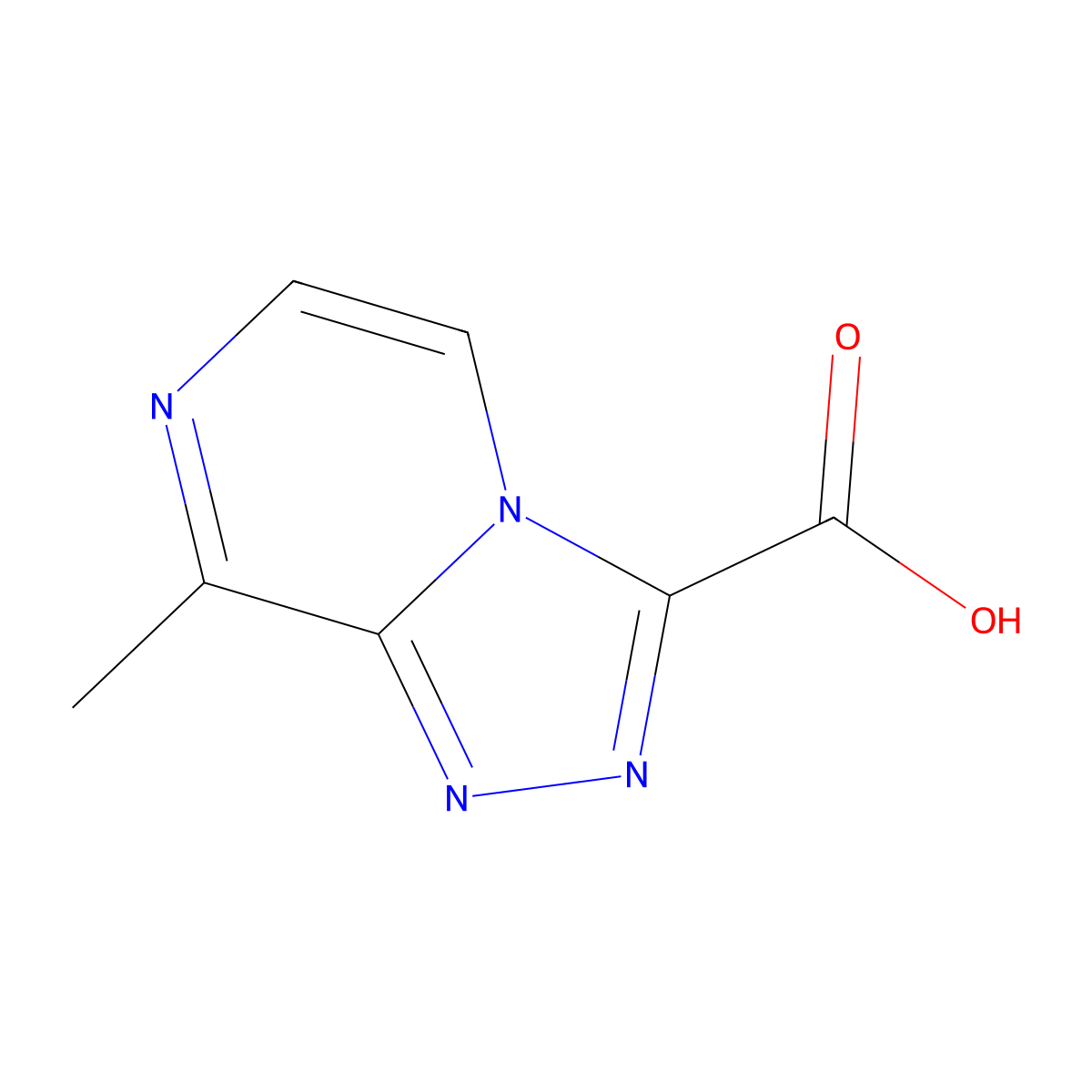 8-Methyl-[1,2,4]triazolo[4,3-a]pyrazine-3-carboxylic acid molecular structure, CAS 1935915-95-9
