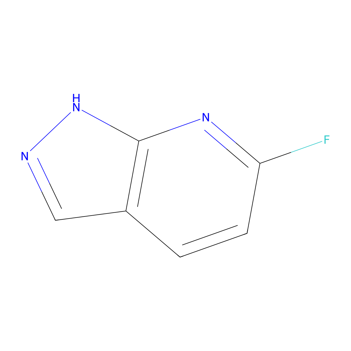 6-Fluoro-1H-pyrazolo[3,4-b]pyridine molecular structure, CAS 1935916-08-7