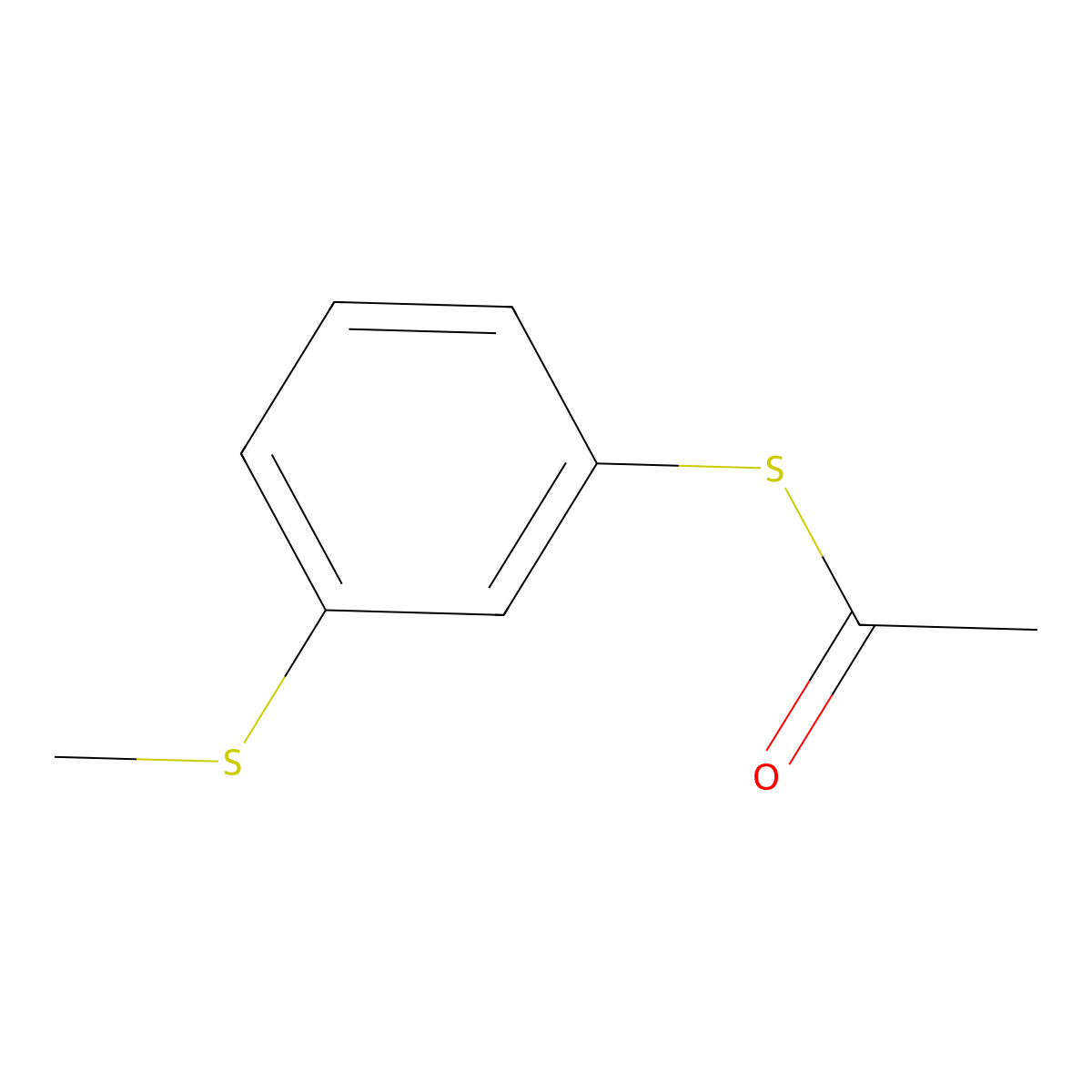 S-3-Methylthiophenylthioacetate molecular structure, CAS 1935916-85-0
