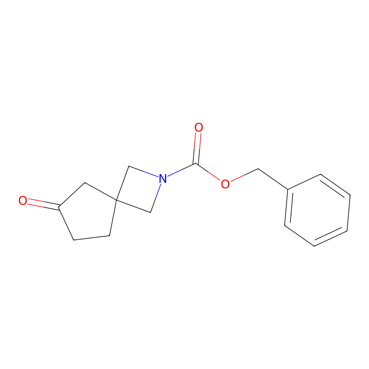 Benzyl 6-oxo-2-azaspiro[3.4]octane-2-carboxylate molecular structure, CAS 1935921-34-8