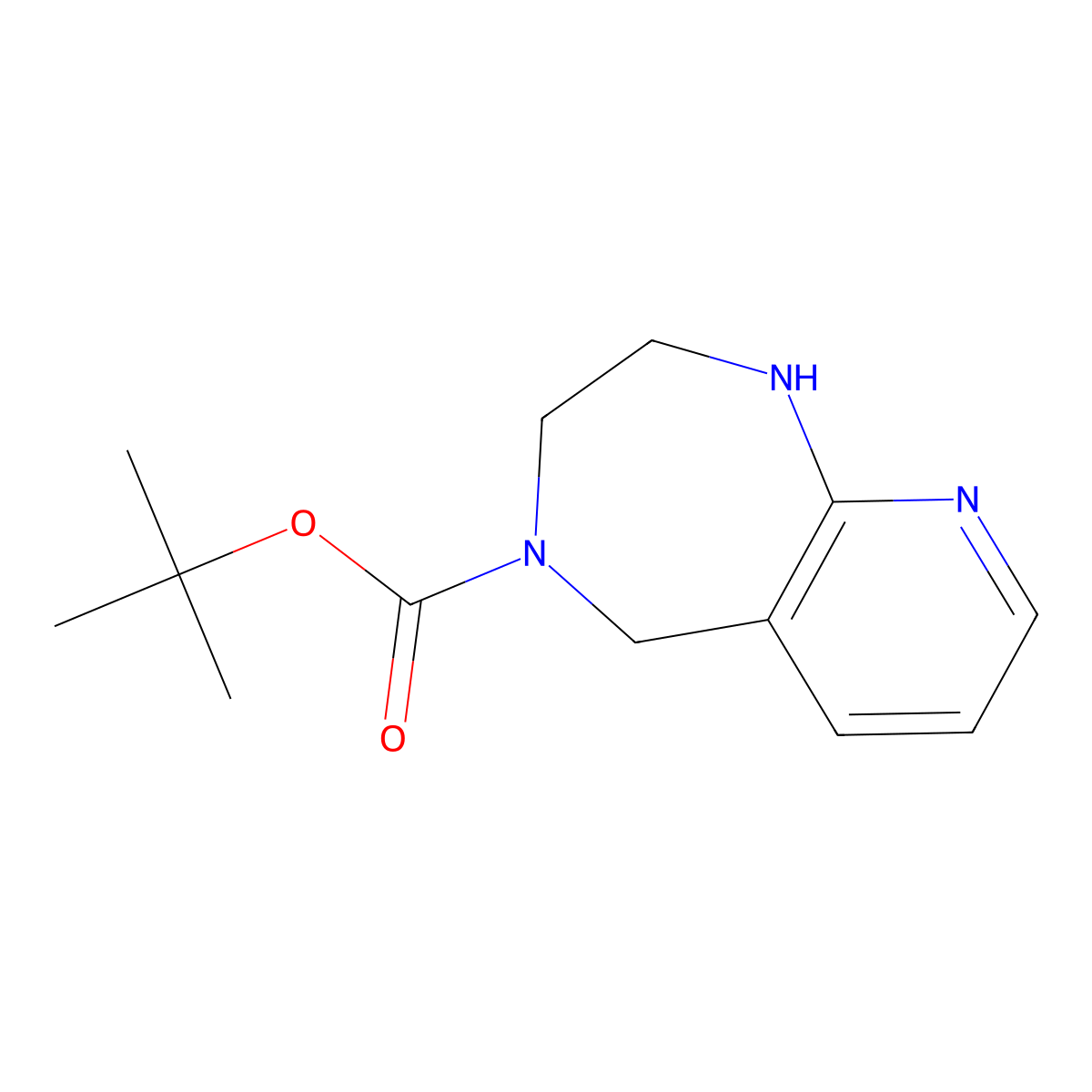 Tert-Butyl 2,3-Dihydro-1H-Pyrido[2,3-E][1,4]Diazepine-4(5H)-Carboxylate molecular structure, CAS 1935935-59-3