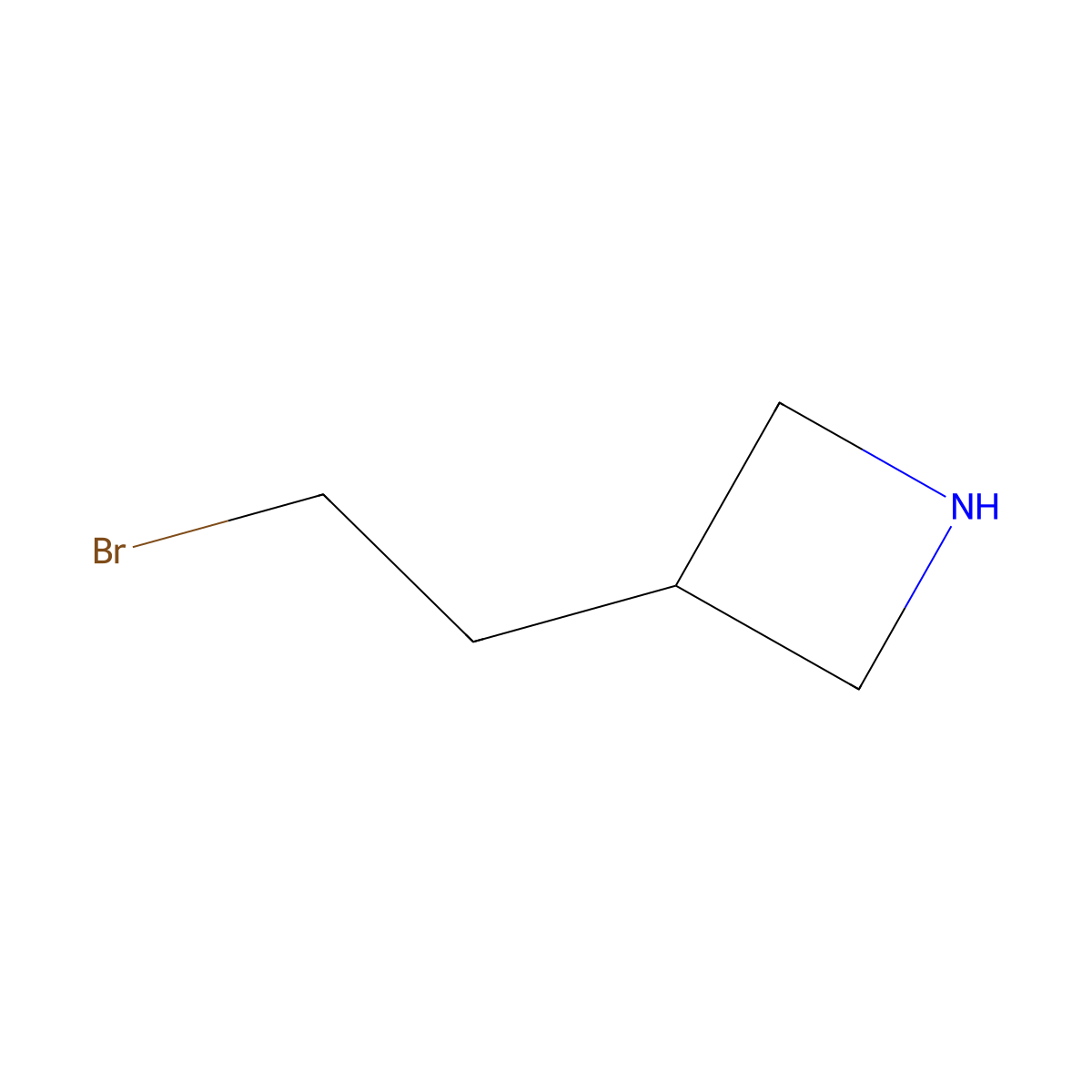 3-(2-Bromoethyl)azetidine molecular structure, CAS 1935937-66-8