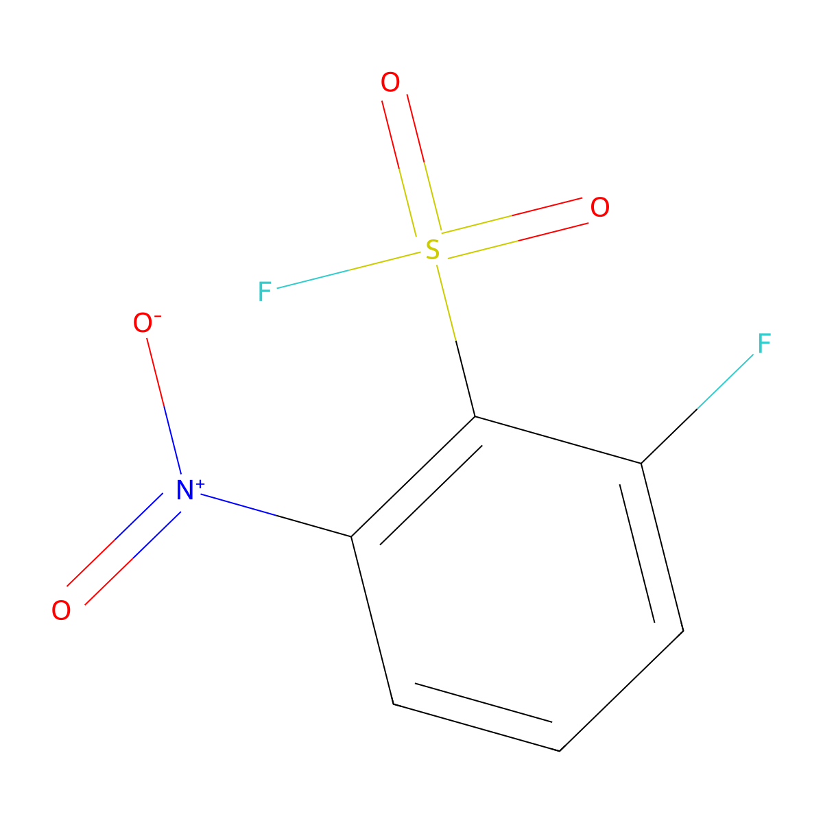 2-Fluoro-6-nitrobenzene-1-sulfonyl fluoride molecular structure, CAS 1935943-32-0