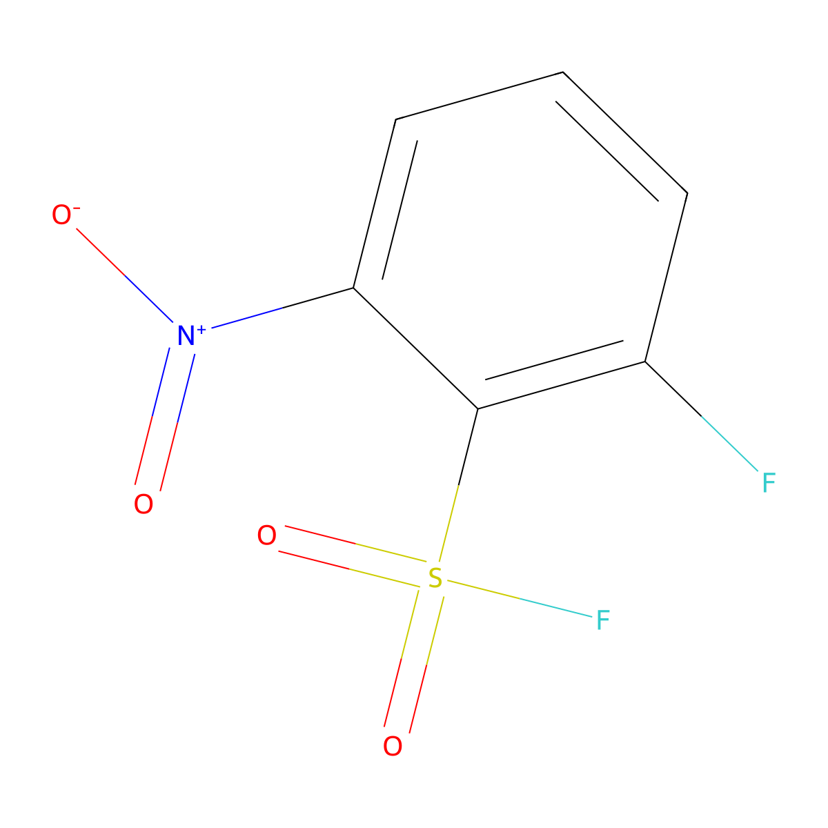 2-Fluoro-6-nitrobenzene-1-sulfonyl fluoride molecular structure, CAS 1935943-32-0