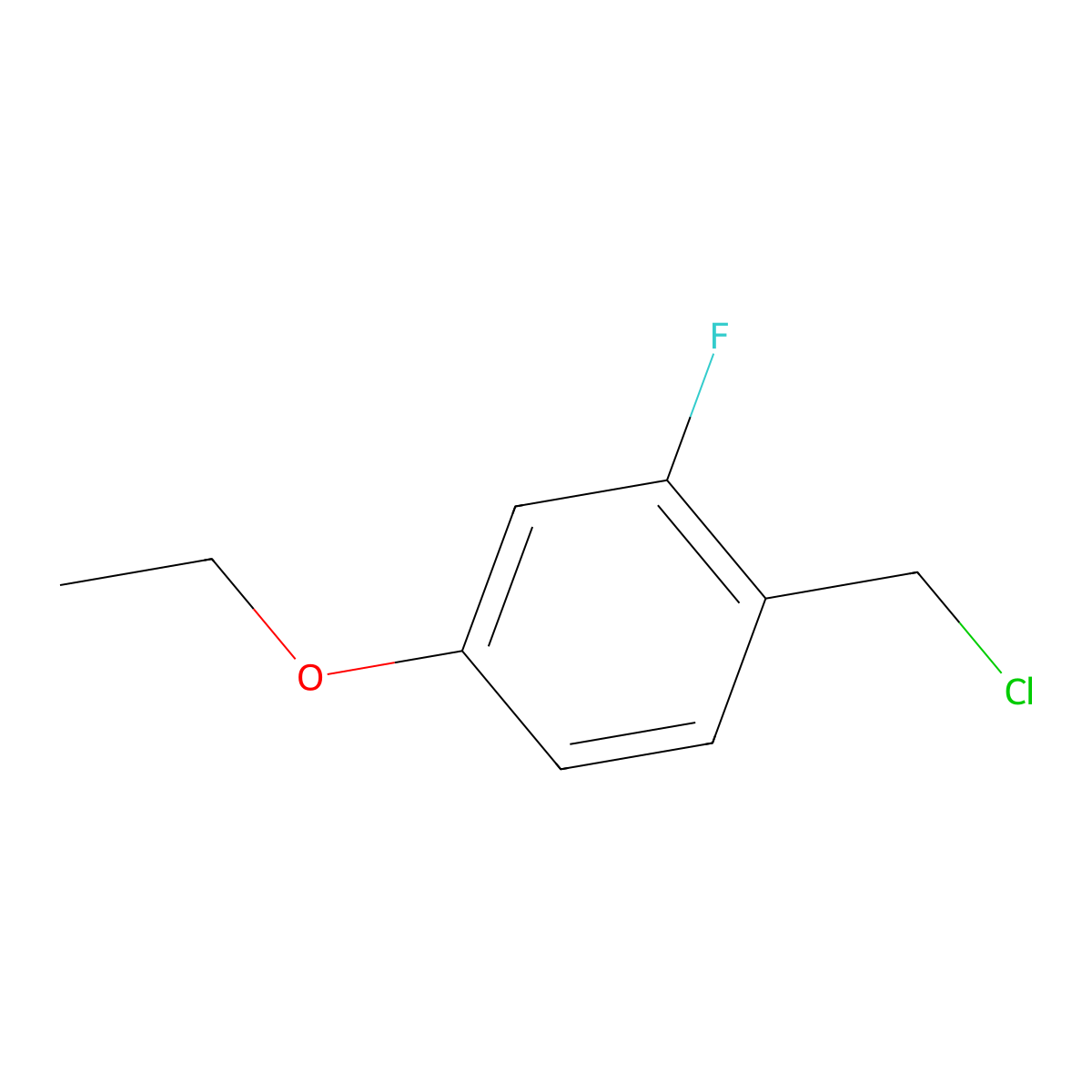 1-(Chloromethyl)-4-ethoxy-2-fluorobenzene molecular structure, CAS 1935948-33-6