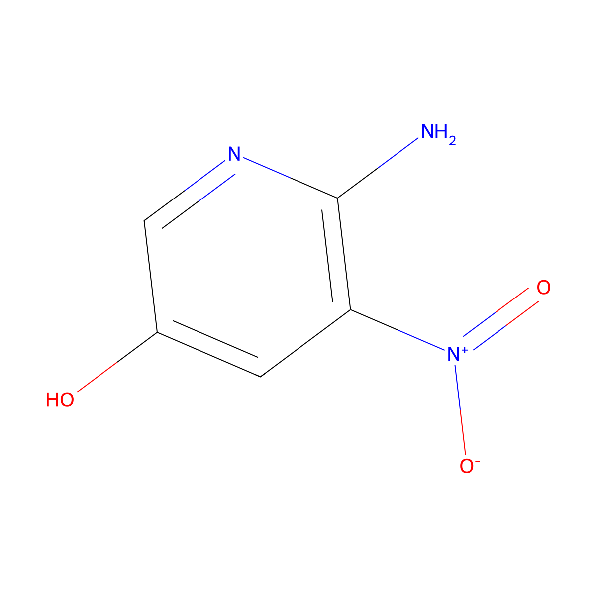 6-Amino-5-nitro-pyridin-3-ol molecular structure, CAS 1935948-86-9