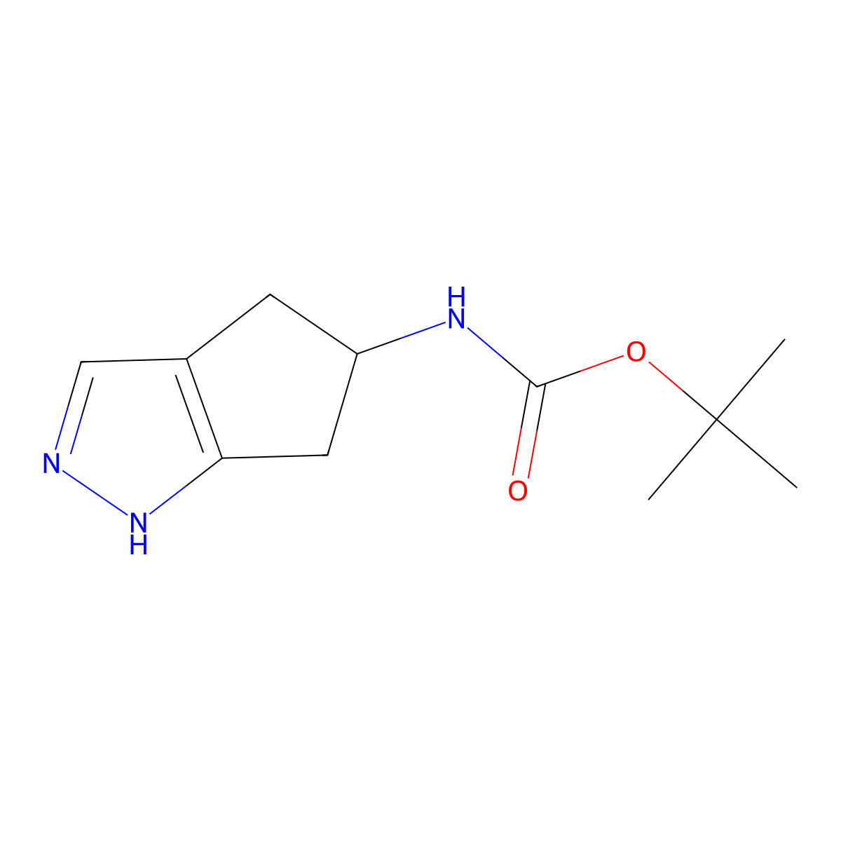 Tert-butyl (2,4,5,6-tetrahydrocyclopenta[C]pyrazol-5-YL)carbamate molecular structure, CAS 1935949-77-1
