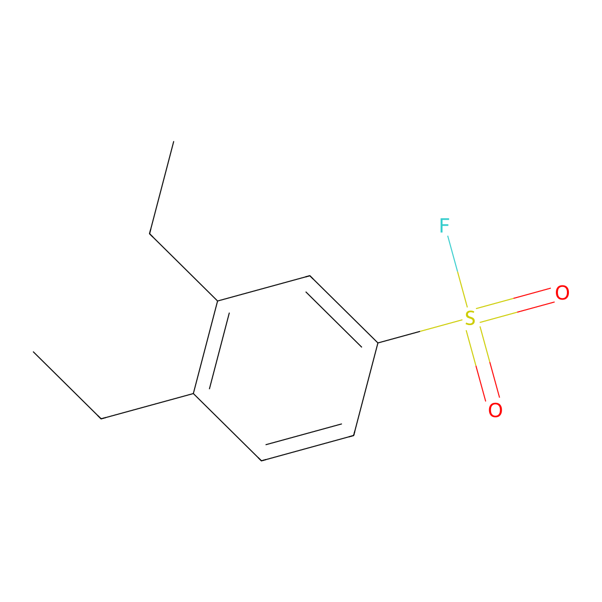 3,4-Diethylbenzene-1-sulfonyl fluoride molecular structure, CAS 1935959-59-3