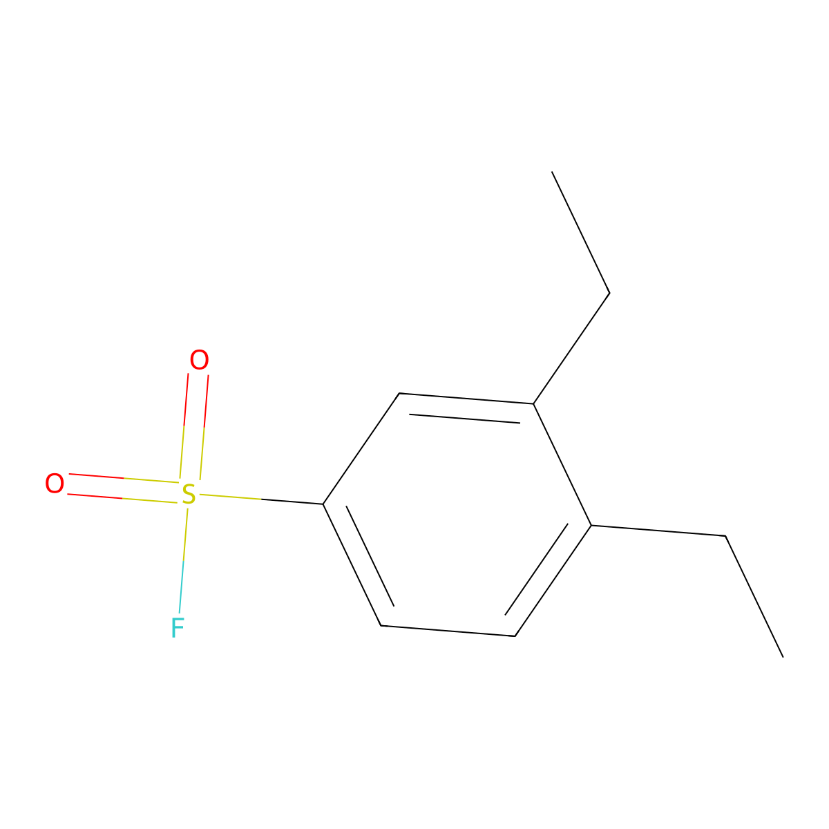 3,4-Diethylbenzene-1-sulfonyl fluoride molecular structure, CAS 1935959-59-3