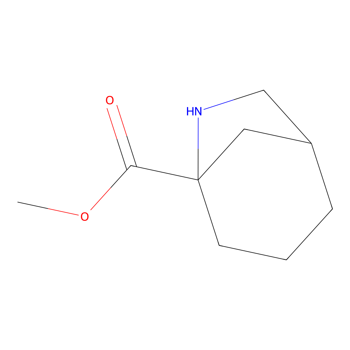 Methyl 6-azabicyclo[3.2.1]octane-5-carboxylate molecular structure, CAS 1935964-46-7