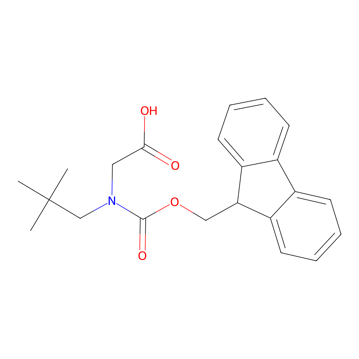 2-[(2,2-dimethylpropyl)({[(9H-fluoren-9-yl)methoxy]carbonyl})amino]acetic acid molecular structure, CAS 1935967-49-9