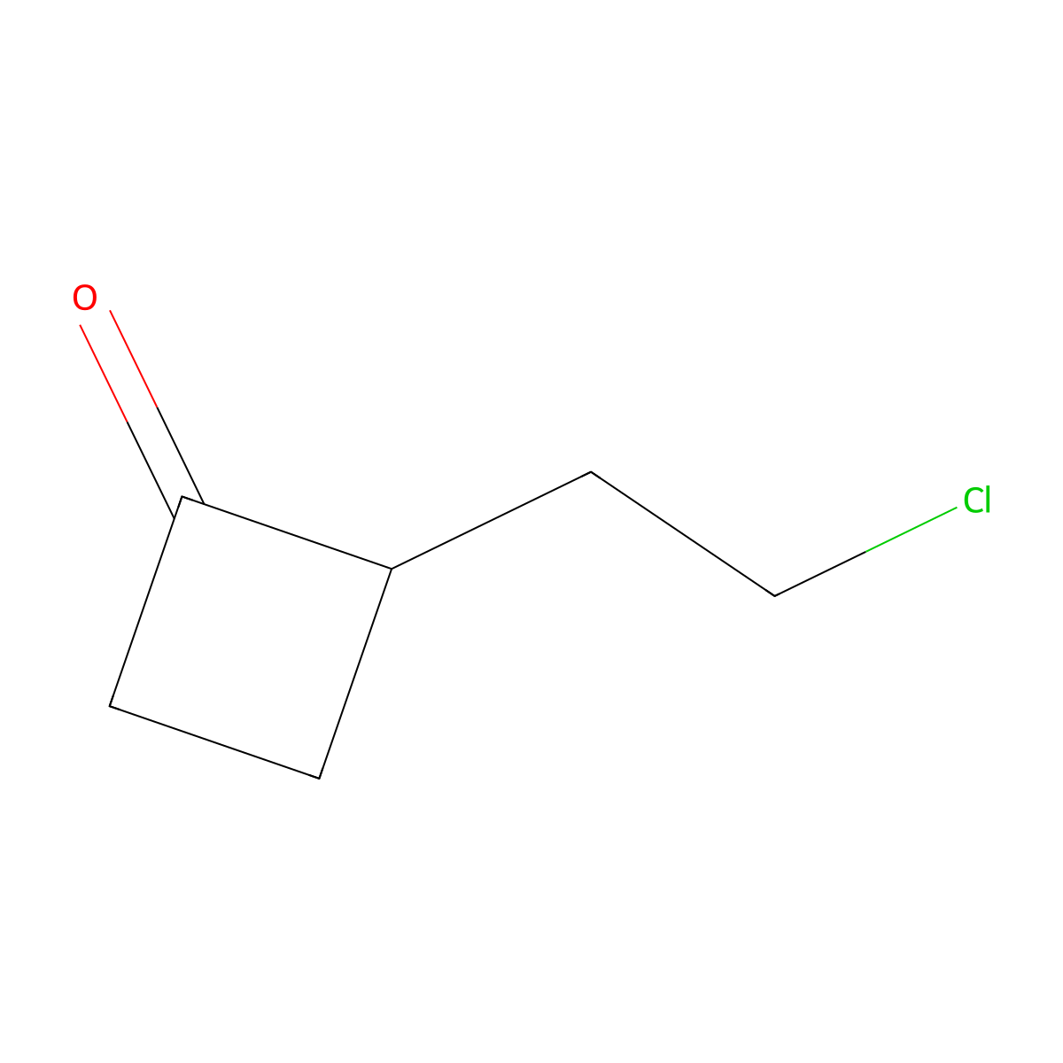 2-(2-Chloroethyl)cyclobutan-1-one molecular structure, CAS 1935967-74-0