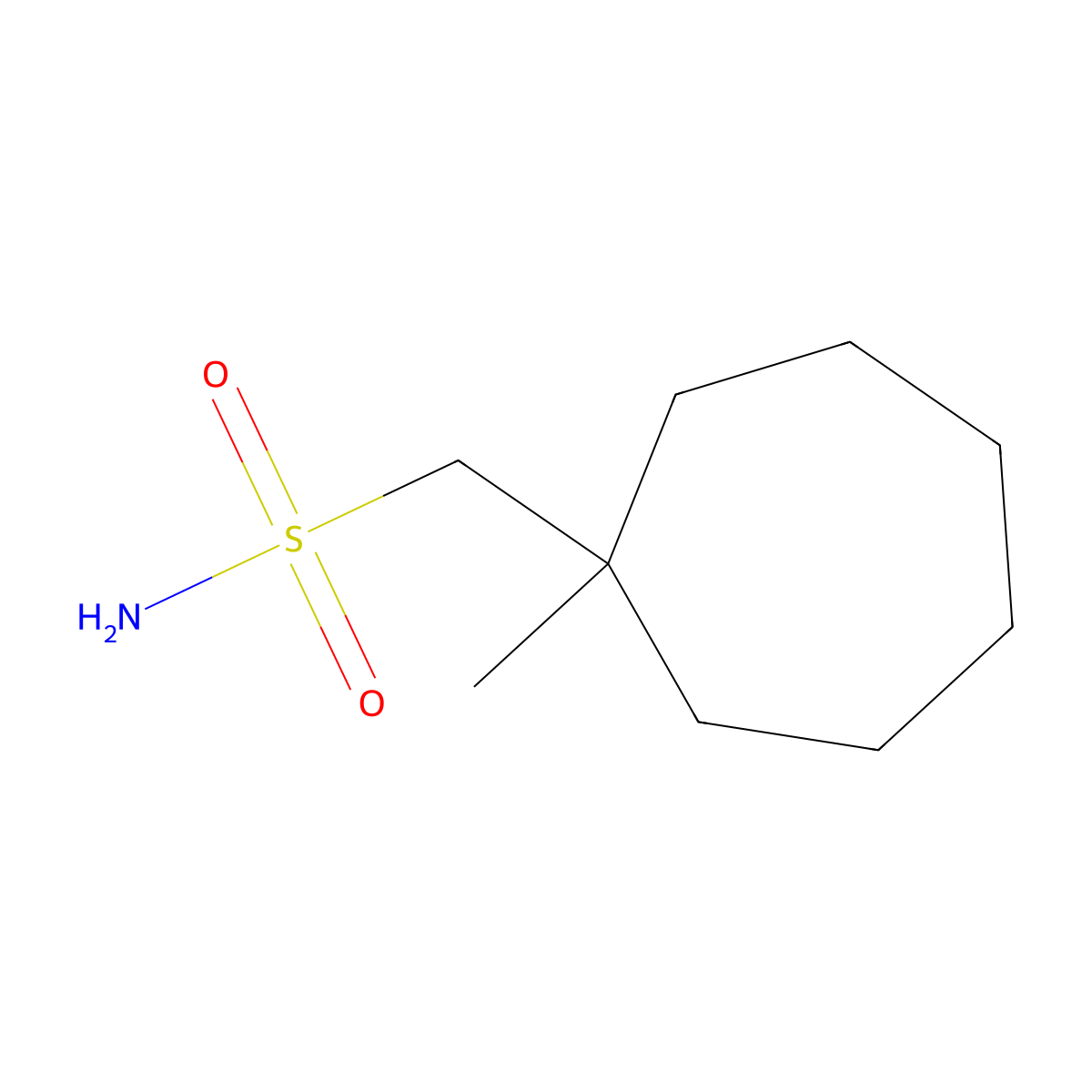 (1-Methylcycloheptyl)methanesulfonamide molecular structure, CAS 1935969-24-6