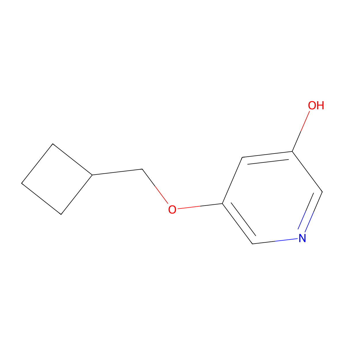 5-Cyclobutylmethoxy-pyridin-3-ol molecular structure, CAS 1935976-00-3