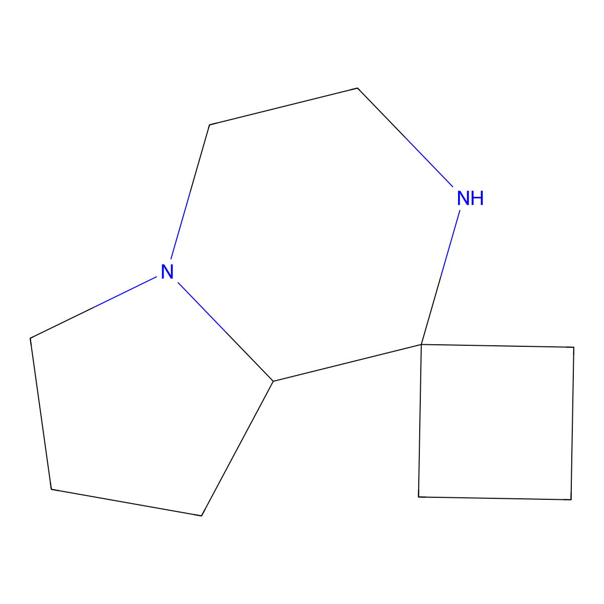hexahydro-2'H-spiro[cyclobutane-1,1'-pyrrolo[1,2-a]piperazine] molecular structure, CAS 1935978-09-8