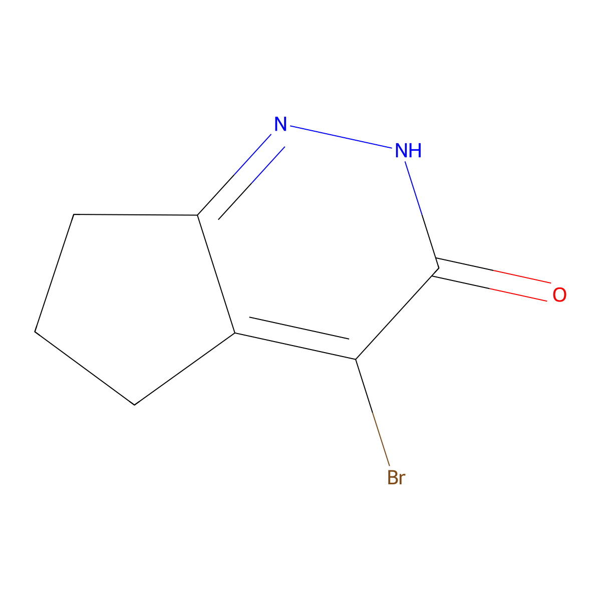 4-Bromo-6,7-dihydro-2H-cyclopenta[c]pyridazin-3(5H)-one molecular structure, CAS 1935980-07-6