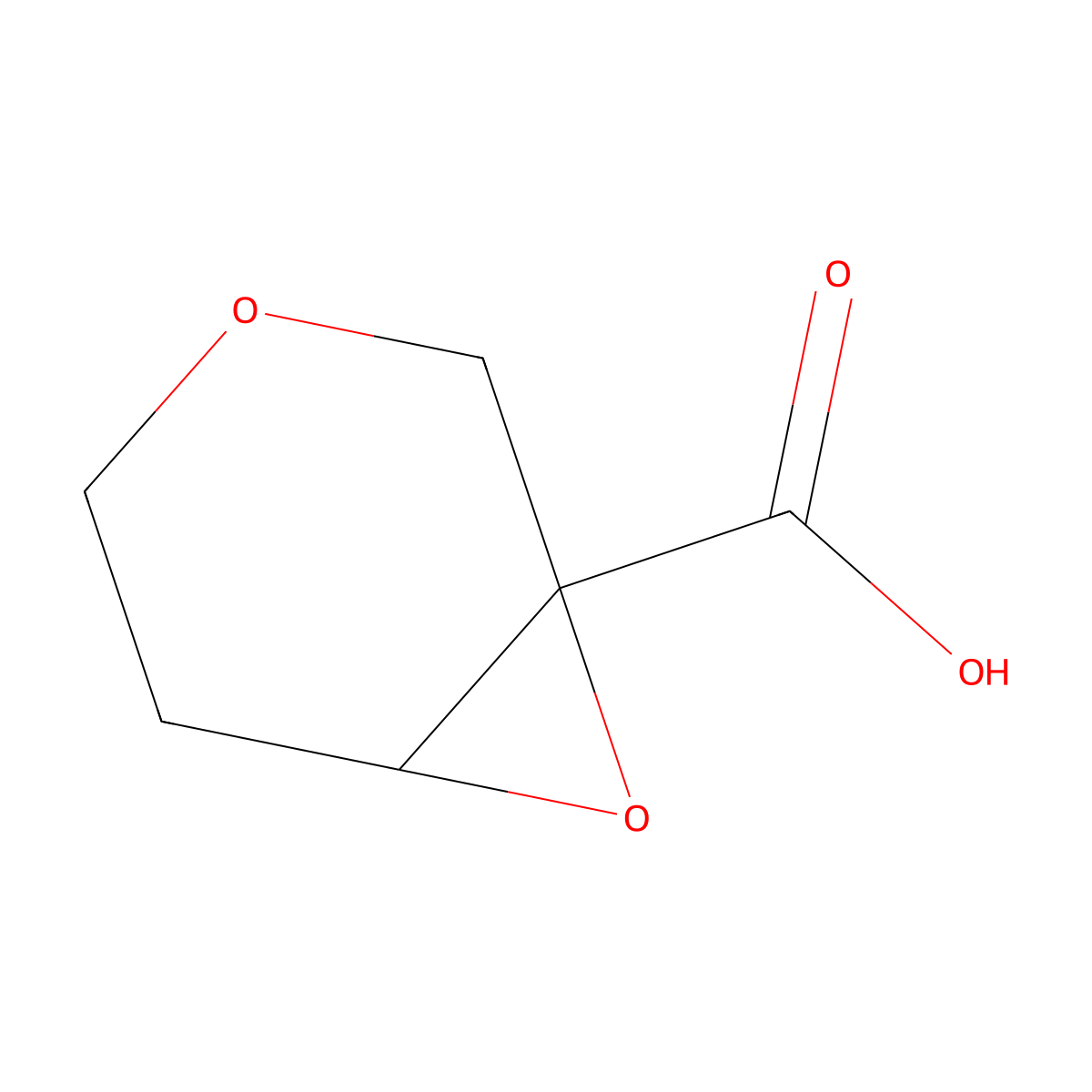 3,7-Dioxabicyclo[4.1.0]heptane-1-carboxylic acid molecular structure, CAS 1935980-38-3
