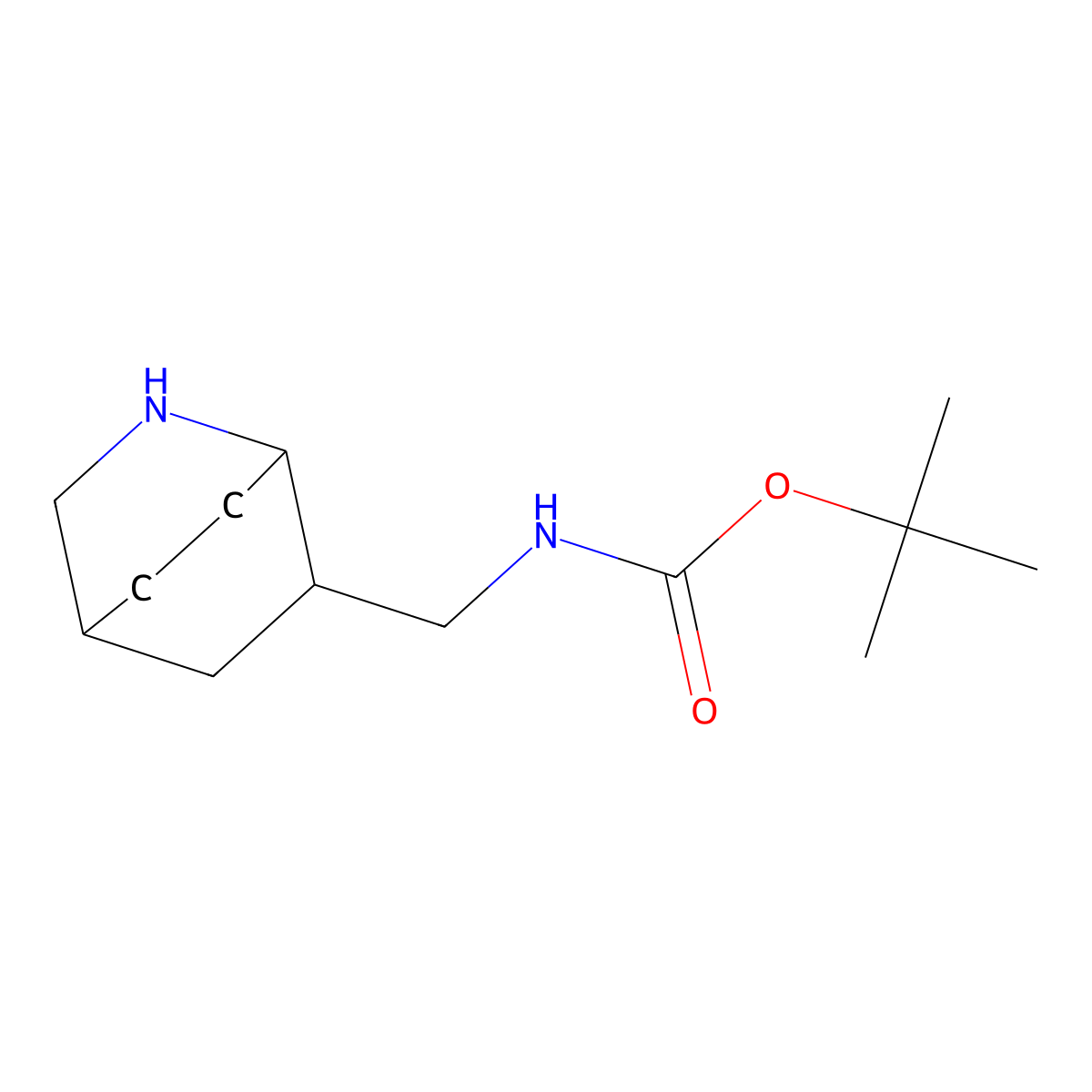 tert-butyl N-({2-azabicyclo[2.2.2]octan-6-yl}methyl)carbamate molecular structure, CAS 1935986-09-6