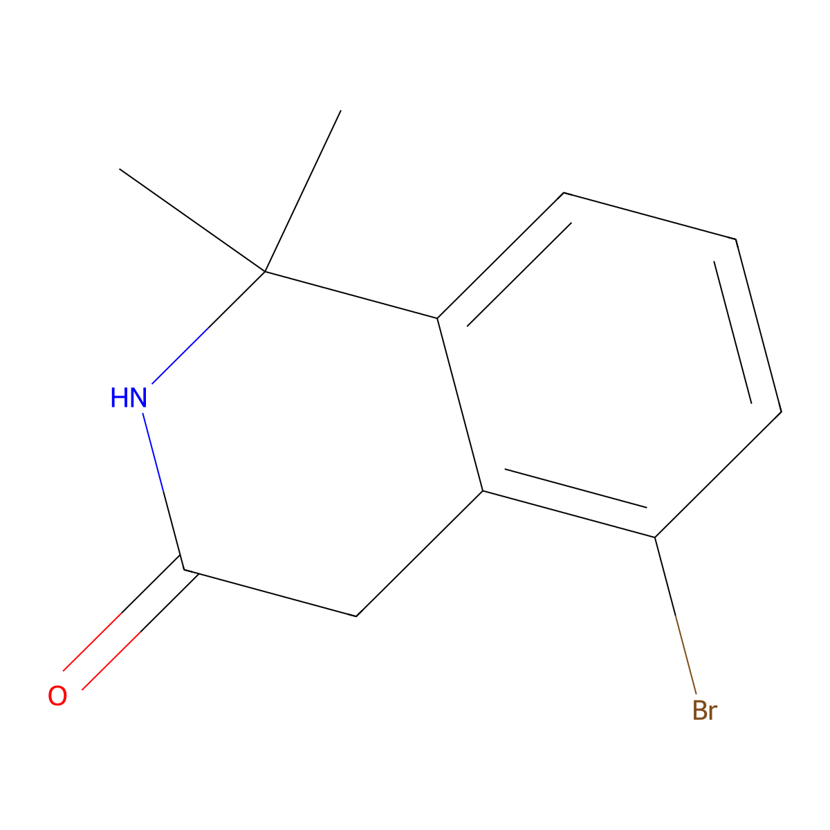 5-Bromo-1,1-dimethyl-1,2-dihydroisoquinolin-3(4H)-one molecular structure, CAS 1935994-88-9