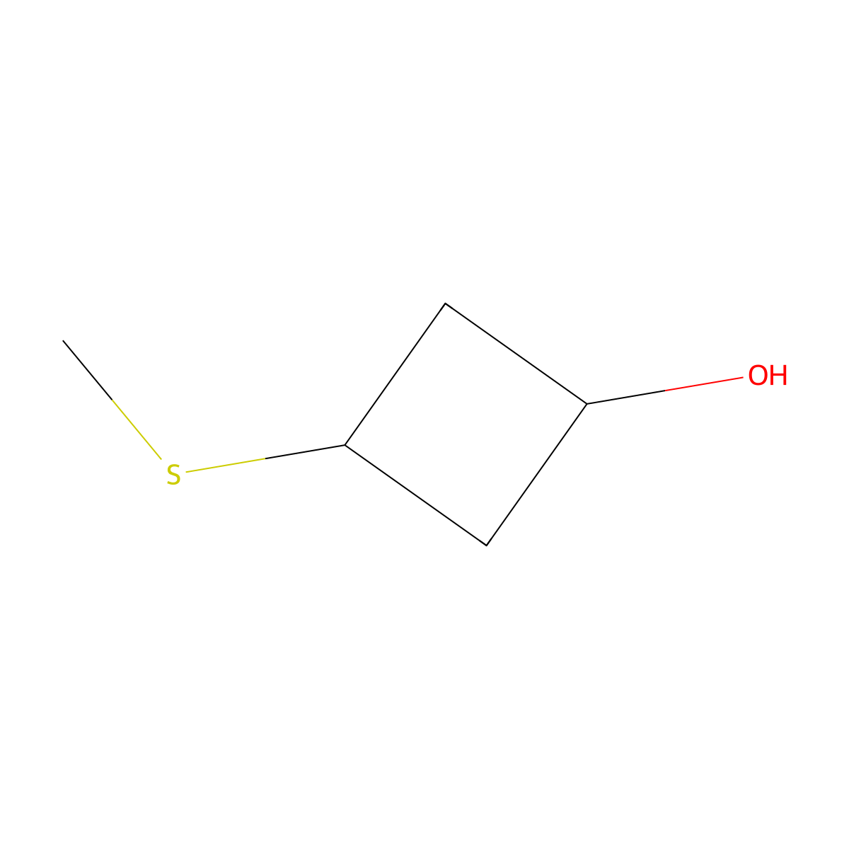 3-(Methylsulfanyl)cyclobutan-1-ol molecular structure, CAS 1935995-41-7