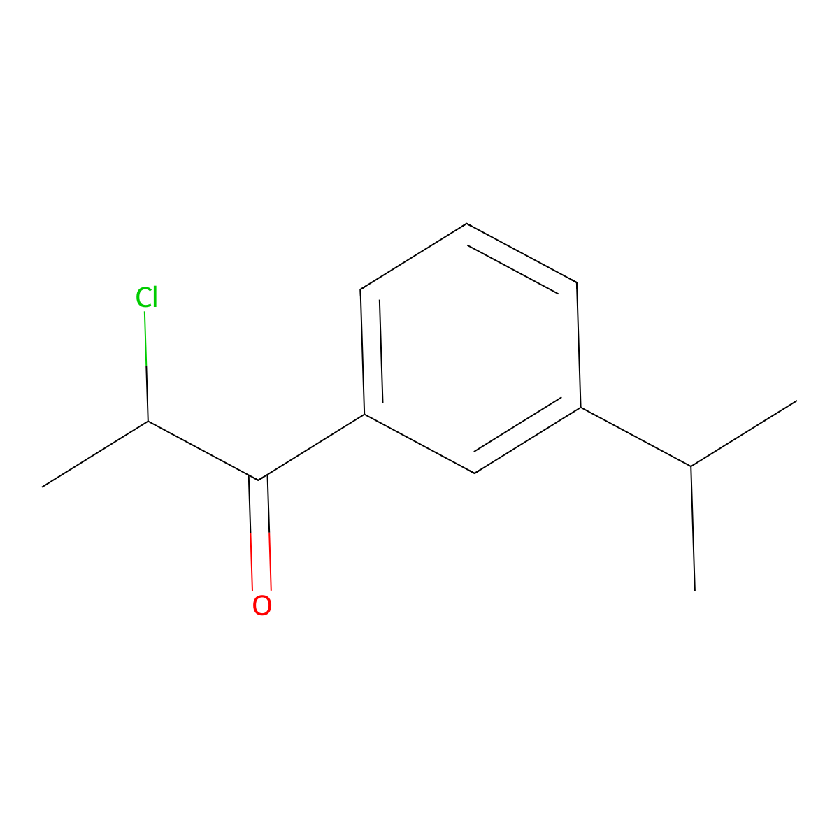 2-Chloro-1-[3-(1-methylethyl)phenyl]-1-propanone molecular structure, CAS 1935998-60-9